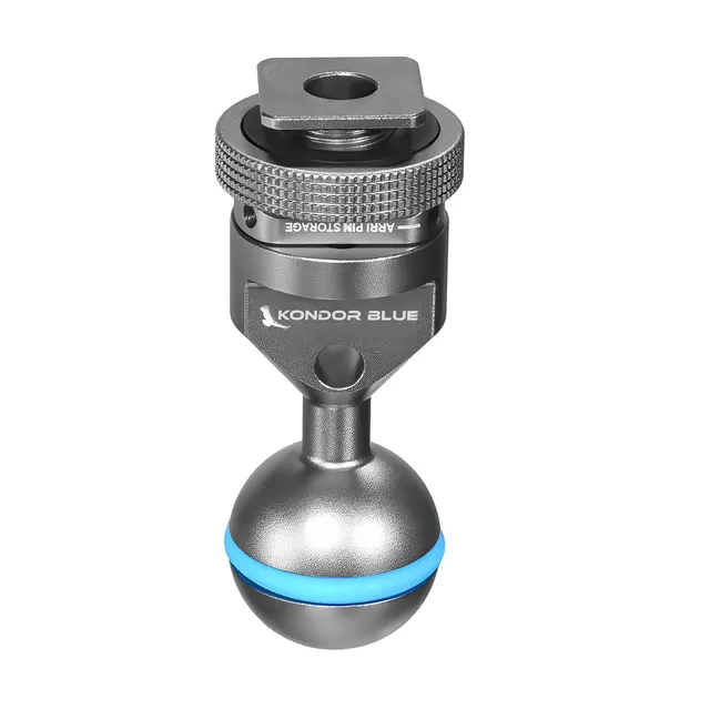 kondor-blue-ball-head-zu-cold-shoe-mount-f-r-magic-arms image 1