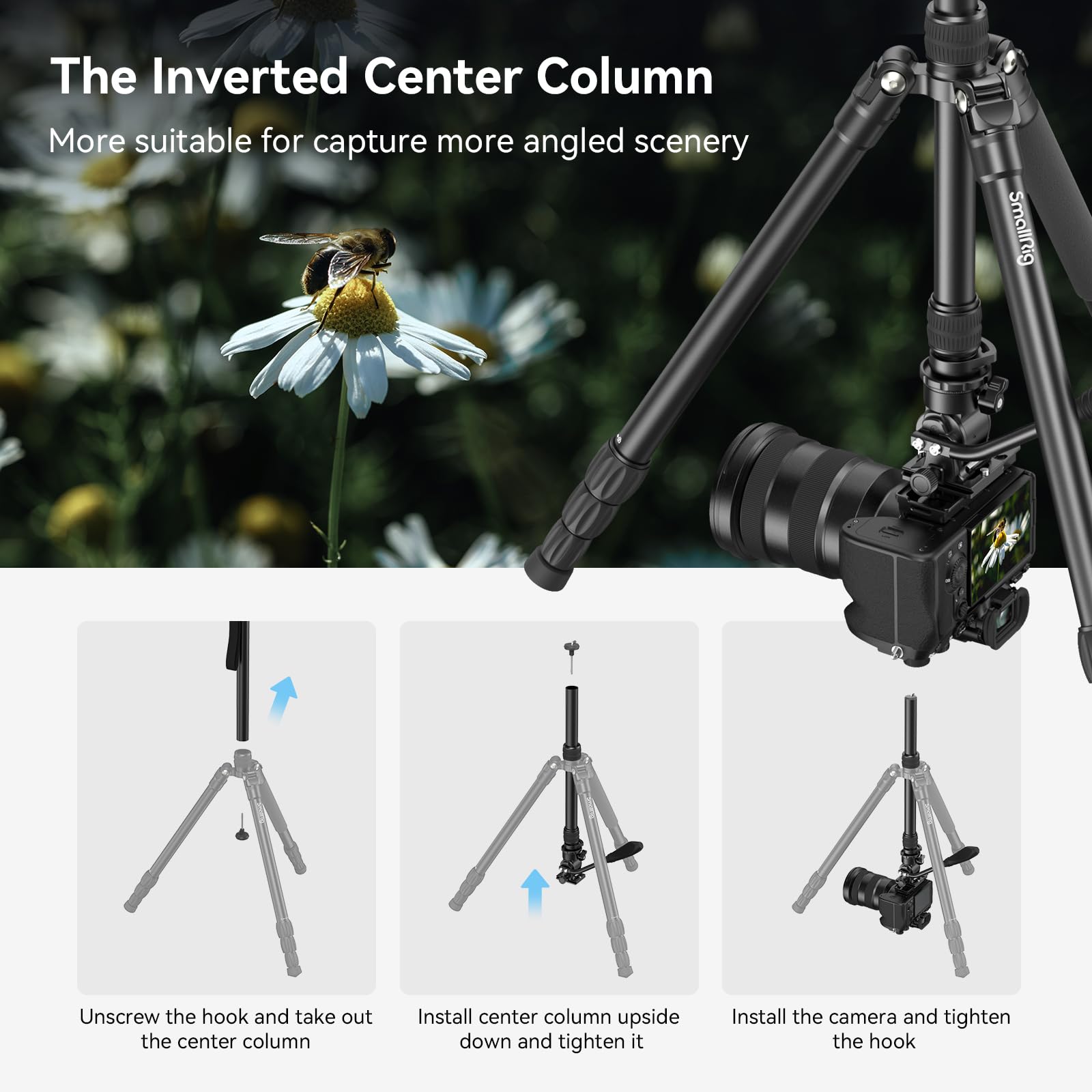 smallrig-ct180-3760b-videostativ-71-aluminium-mit-fluidkopf-monopod-funktion image 5