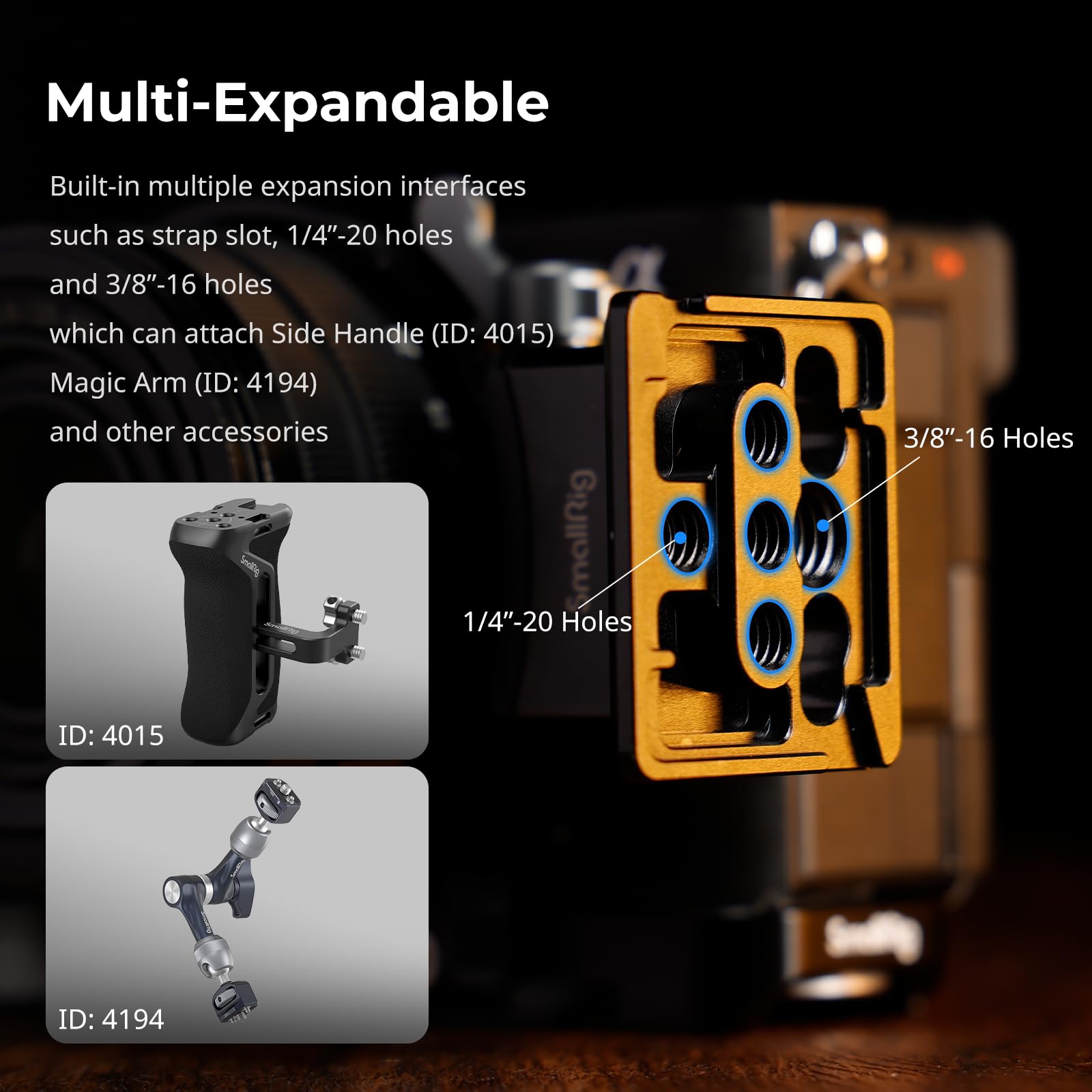 smallrig-4570-stativplatte-horizontal-zu-vertikal-f-r-sony-alpha-7c-ii-7cr-arca- image 7