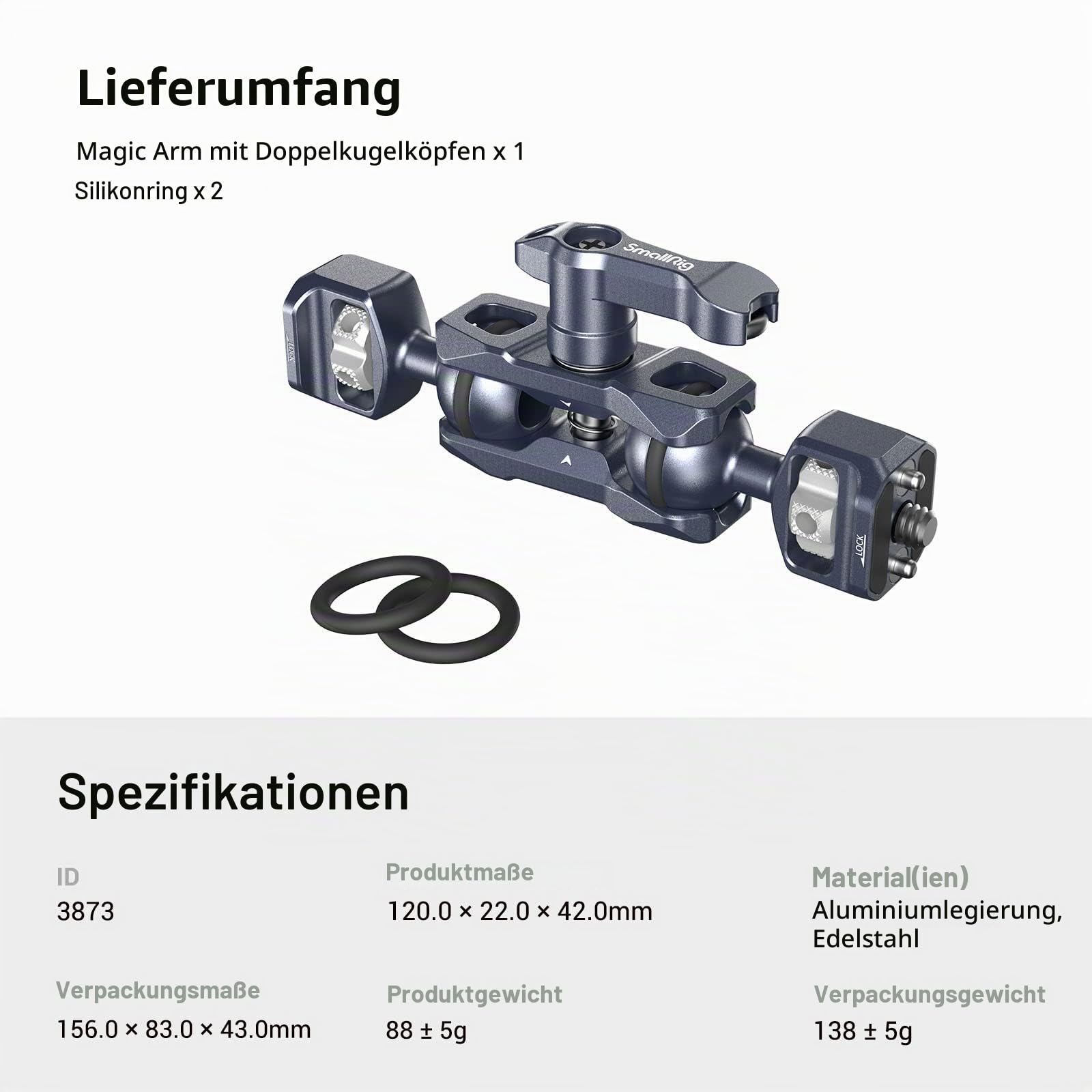 smallrig-magic-arm-3873-dual-ball-head-mit-1-4-20-schrauben-6-kg-88-g image 8