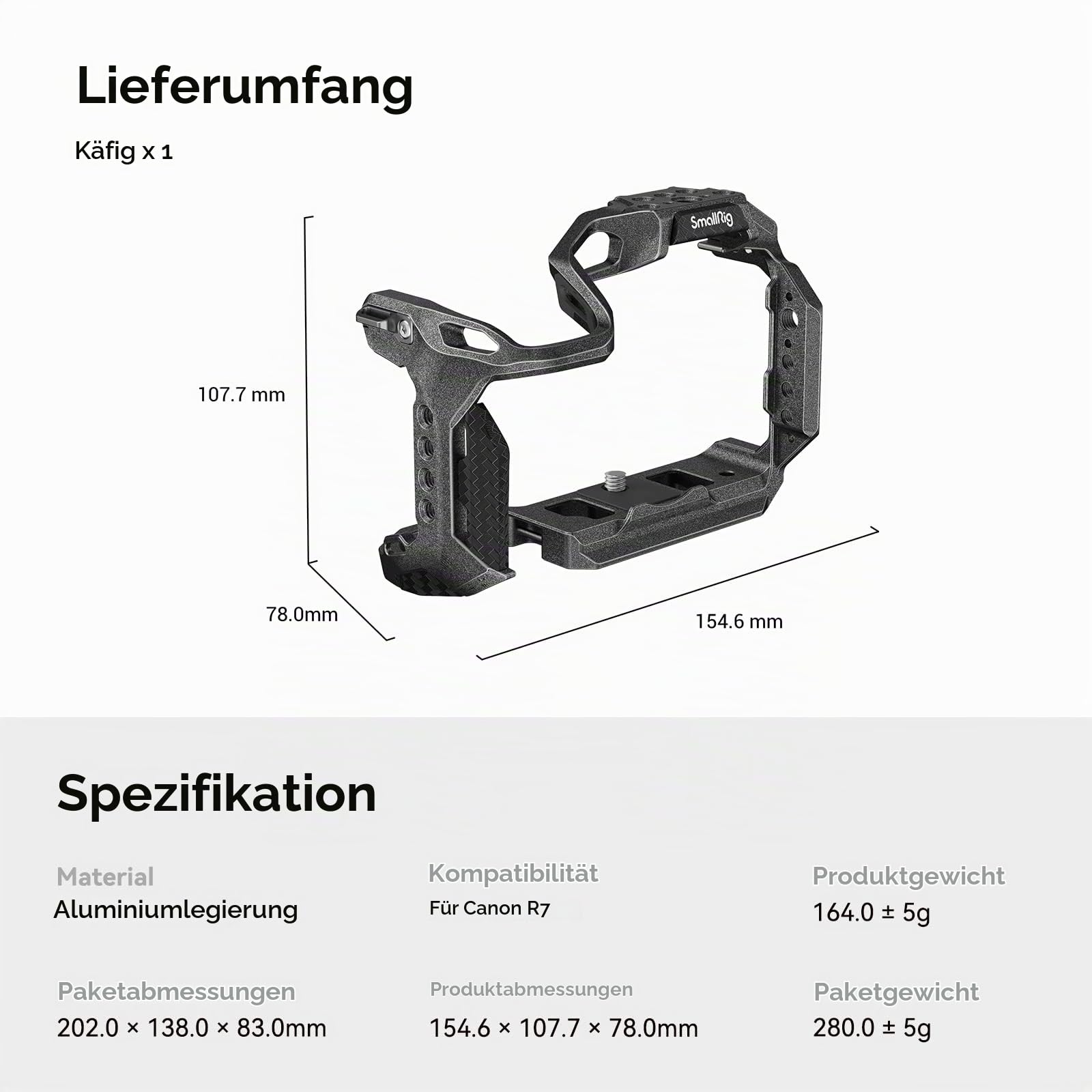 smallrig-4003b-cage-f-r-canon-r7-mit-arca-swiss-platte-kamera-k-fig-mit-nato-sch image 8