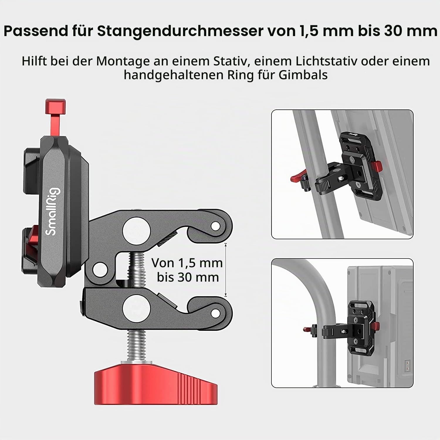 smallrig-2989-mini-v-mount-akku-platte-mit-super-klemme-f-r-15-30-mm image 5