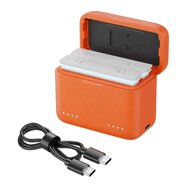smallrig-5923-2-kanal-akkuladeger-t-f-r-insta360-x5-orange image 1