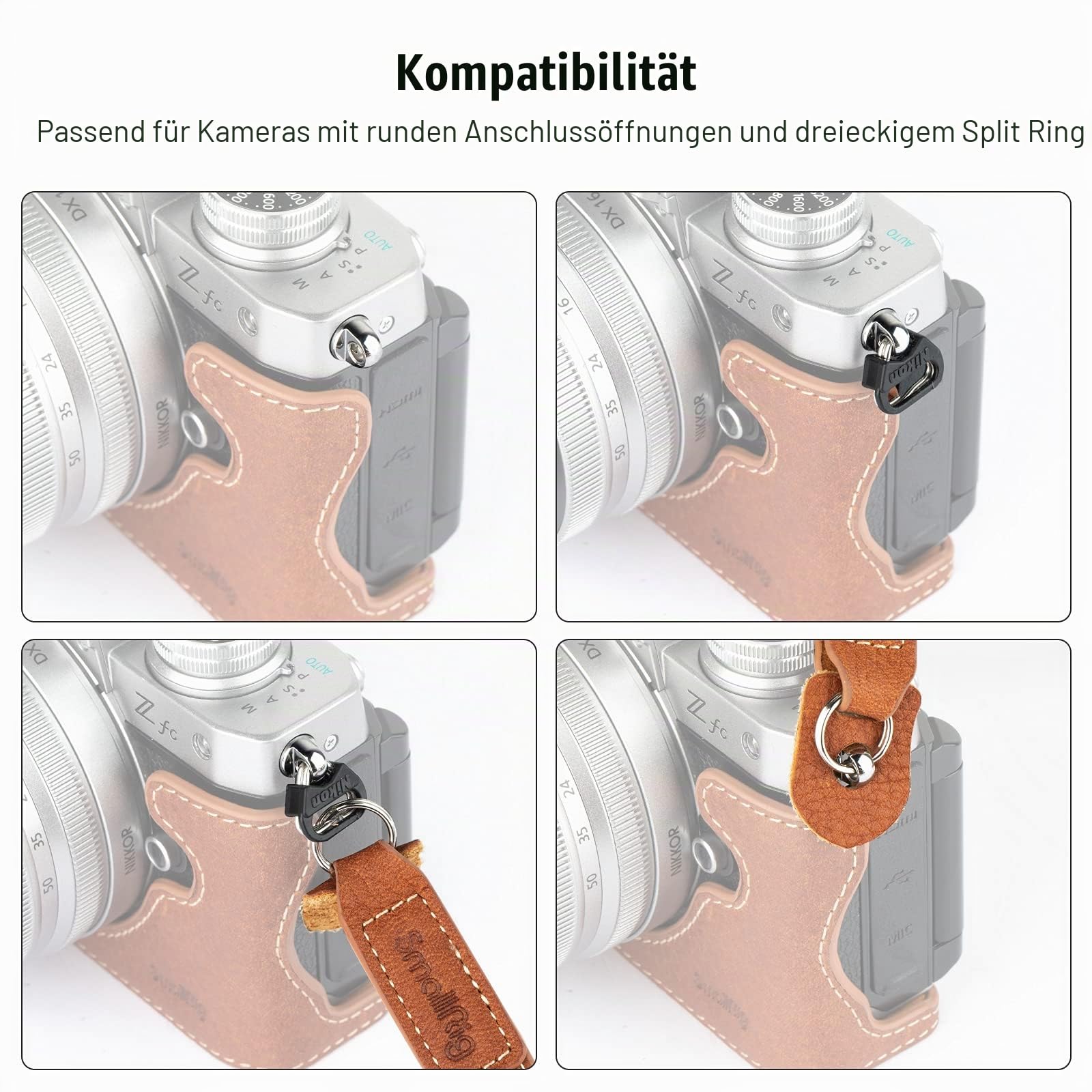 smallrig-3485-kameragurt-vintage-braun-echtleder-nacken-schultergurt image 5