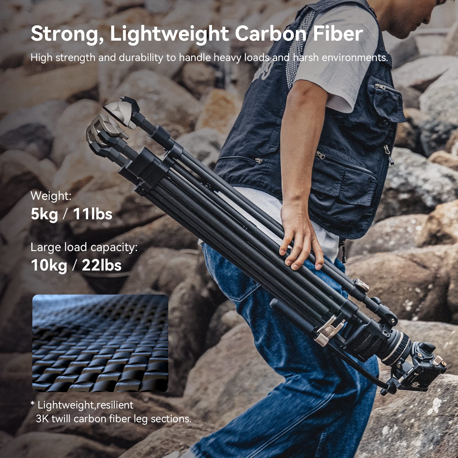 smallrig-ad-100-freeblazer-3989-videostativ-heavy-carbon-stativ-mit-fluidkopf image 7