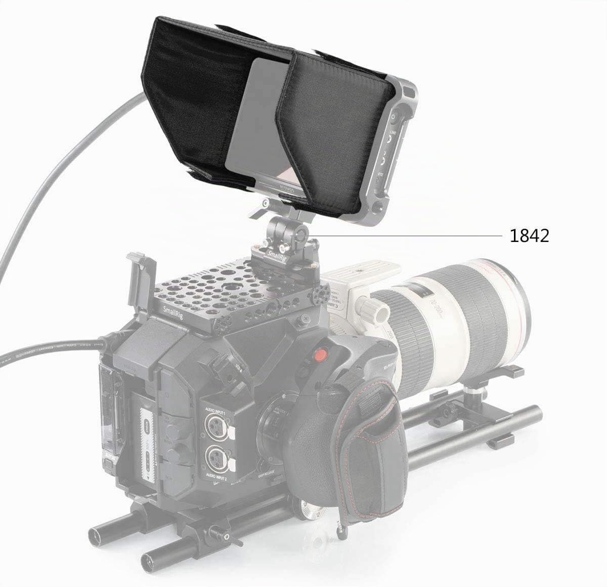 smallrig-2269-sun-hood-sonnenblende-f-r-atomos-ninja-v-mit-cage-2209 image 7
