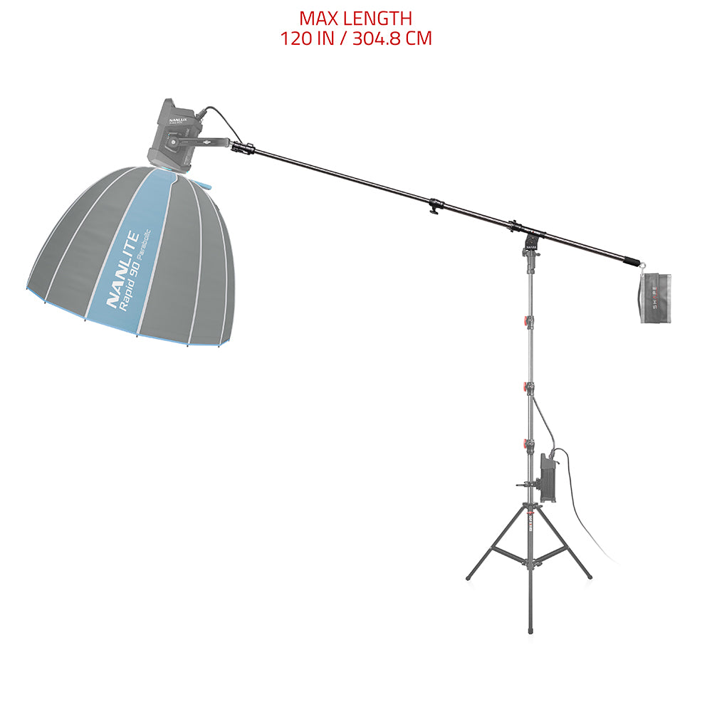 shape-heavy-duty-boom-mit-junior-und-baby-adapter-304-8-cm-licht-galgen image 4
