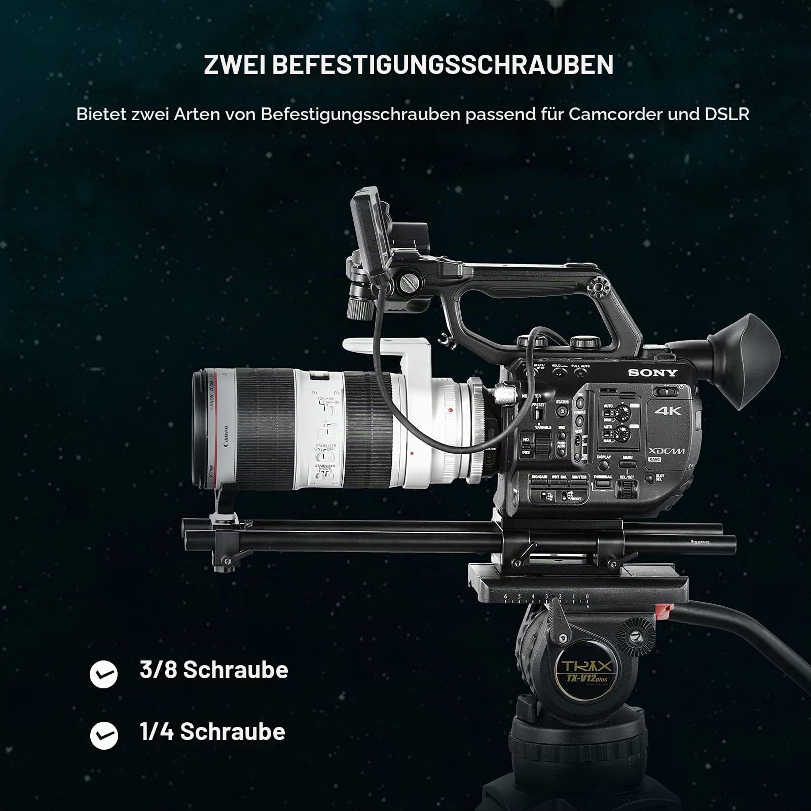 smallrig-baseplate-rig-mit-15mm-rod-klemme-und-stativplatte-1798 image 5