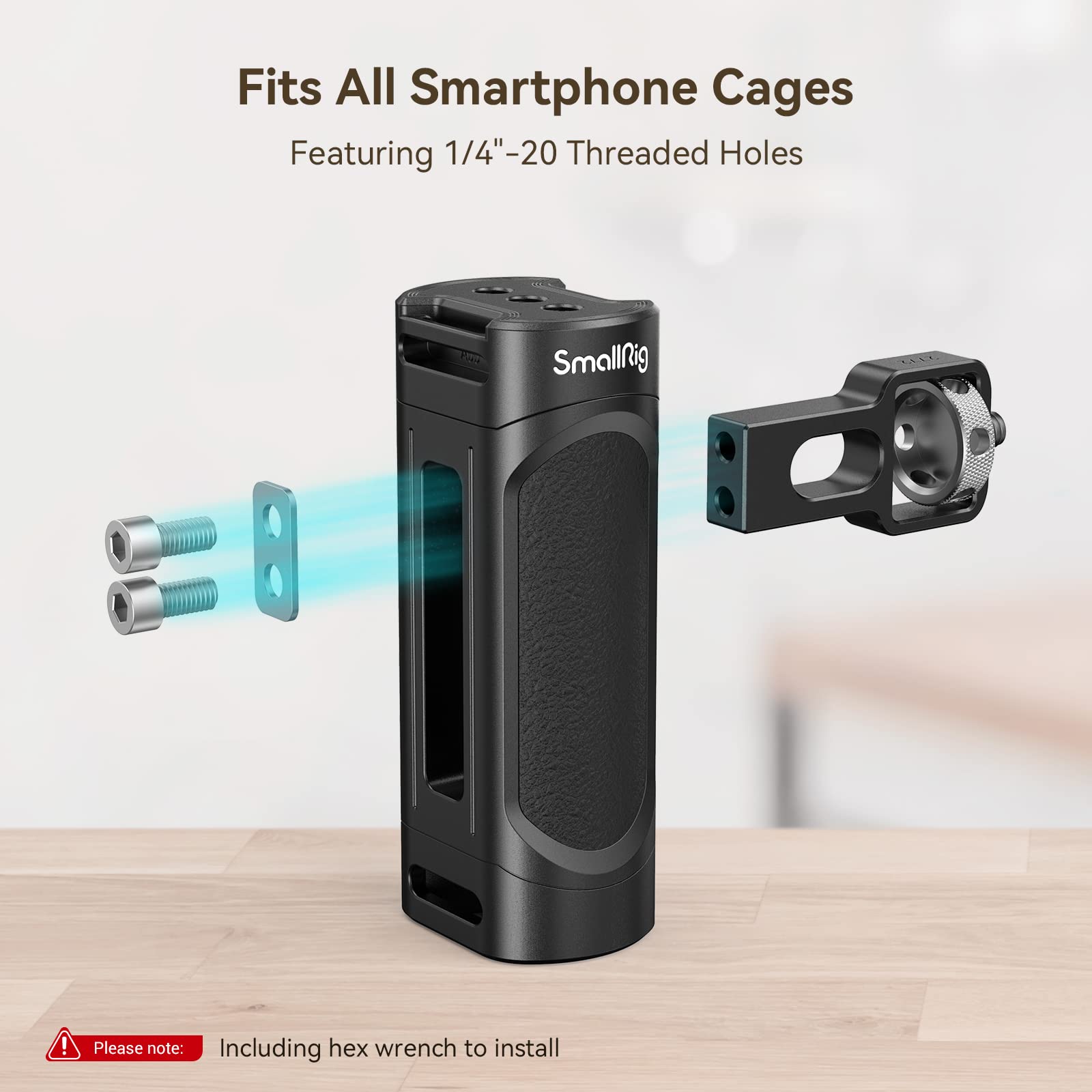smallrig-4121-universal-phone-cage-smartphone-video-rig-kit-mit-doppelgriffen image 4