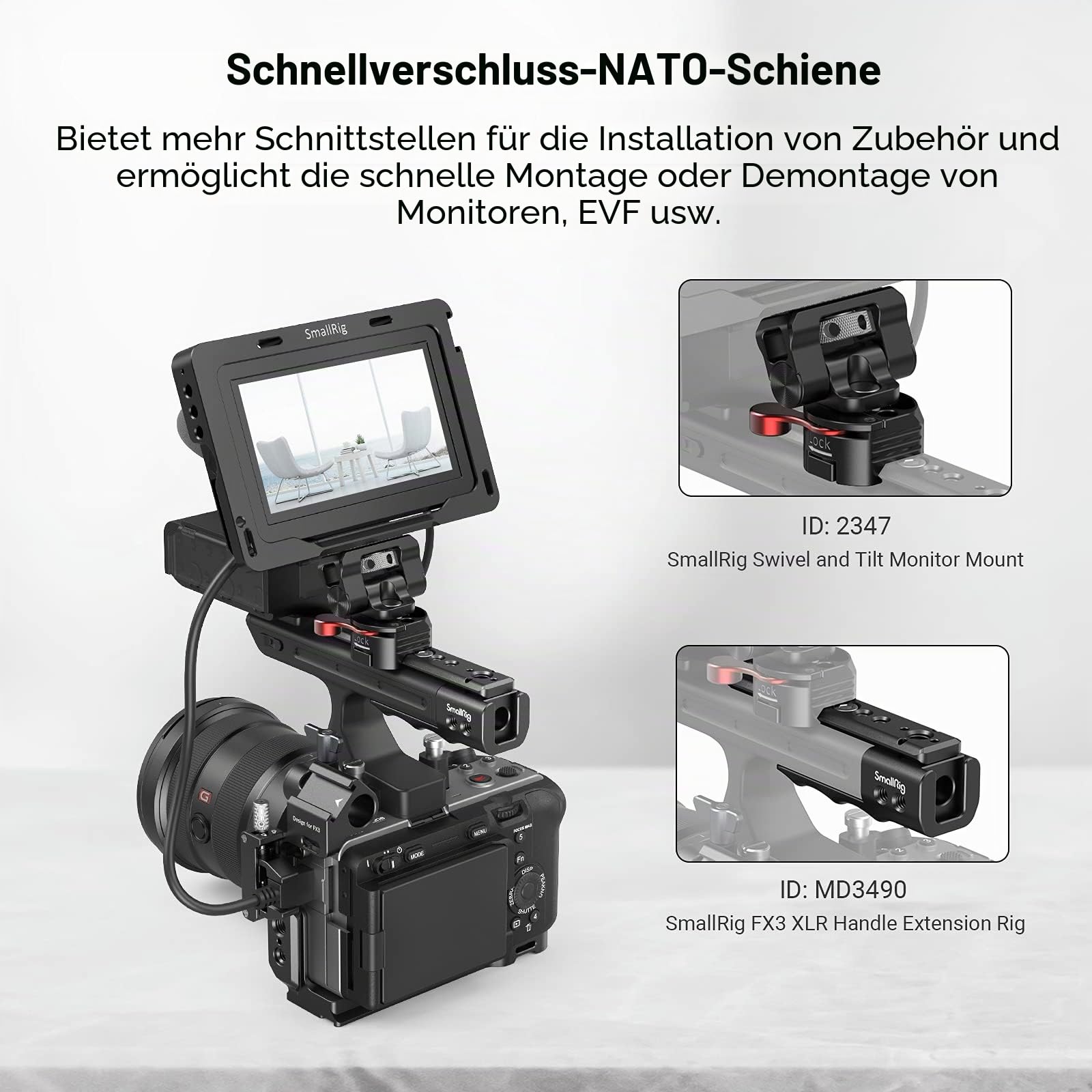 smallrig-md3490-fx3-fx30-xlr-griffverl-ngerung-30mm-mit-nato-rail image 3