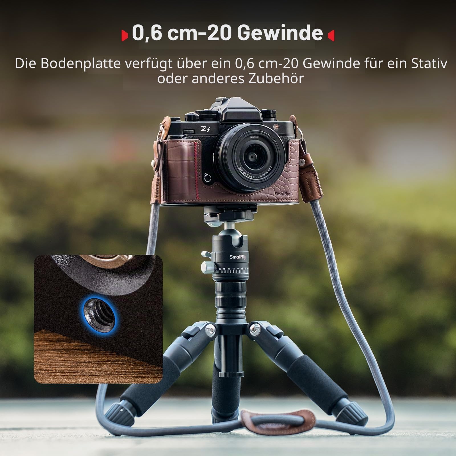 smallrig-5096-kamerataschen-set-aus-pu-leder-f-r-nikon-z-f-braun-mit-griff-und-s image 8
