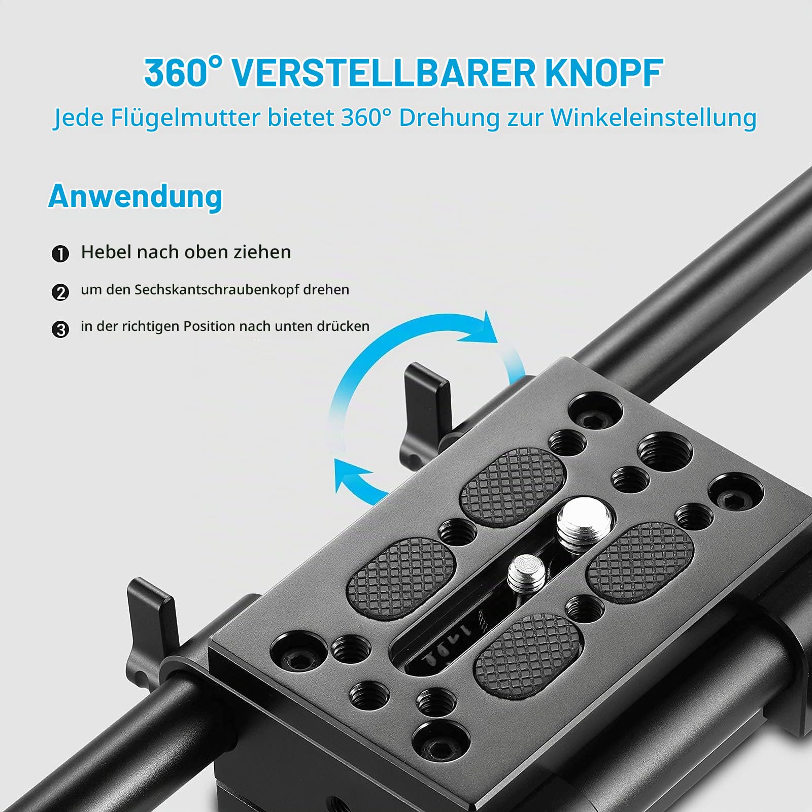 smallrig-baseplate-rig-mit-15mm-rod-klemme-und-stativplatte-1798 image 6