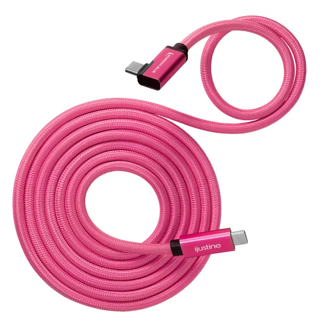 kondor-blue-ijustine-pink-usb-c-3-2-kabel-10gb-s-100w image 1