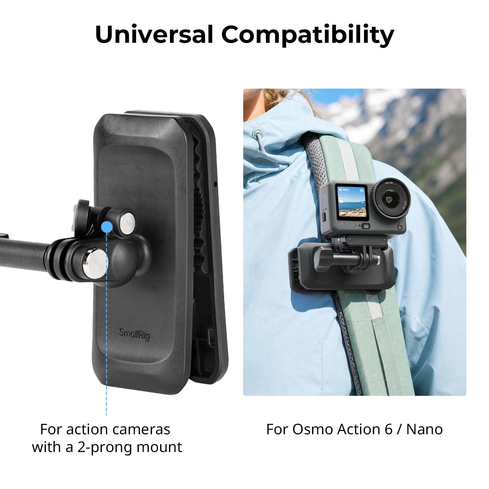 smallrig-6307-rucksack-clip-halterung-f-r-dji-osmo-action-6-nano image 8
