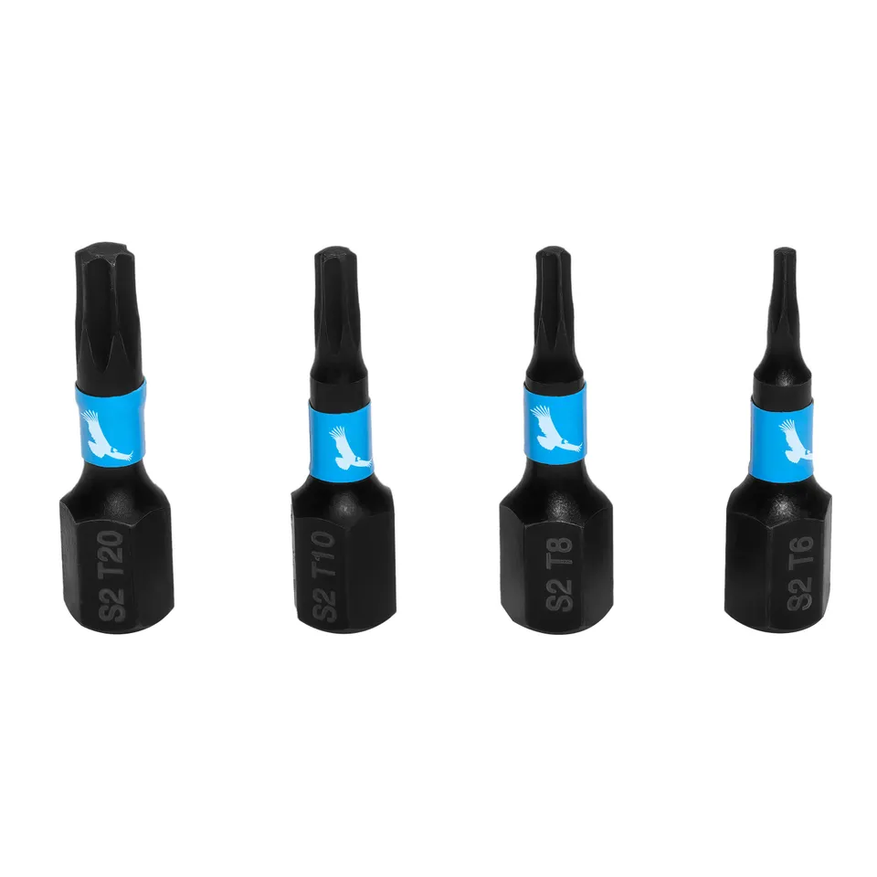 kondor-blue-torx-bit-pack-25mm-4er-set-t6-t8-t10-t20 image 1