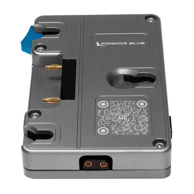 kondor-blue-blackmagic-ursa-mini-akkuplatte-gold-mount-mit-3x-d-tap image 1