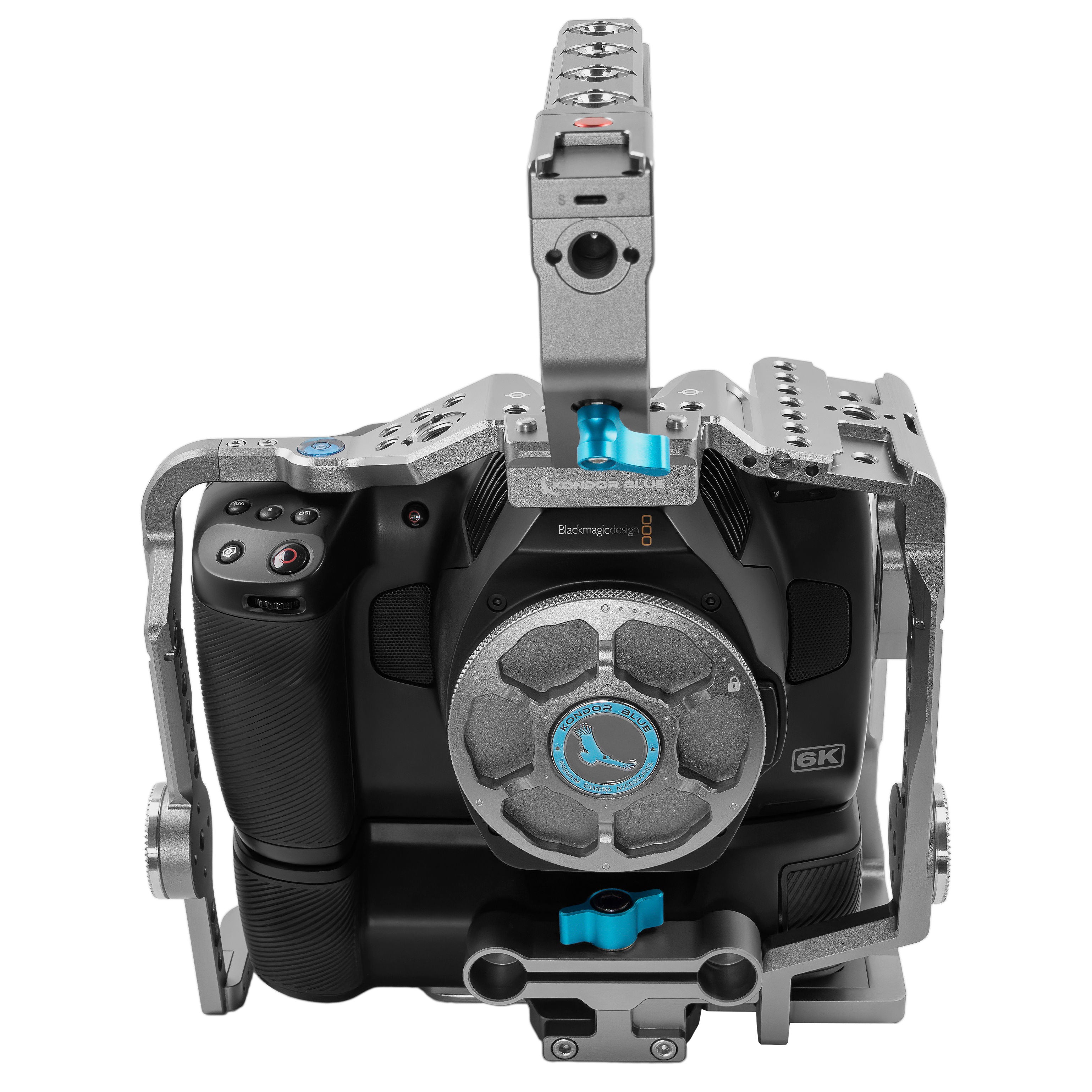 kondor-blue-bmpcc-6k-pro-6k-g2-cage-mit-battery-grip image 2