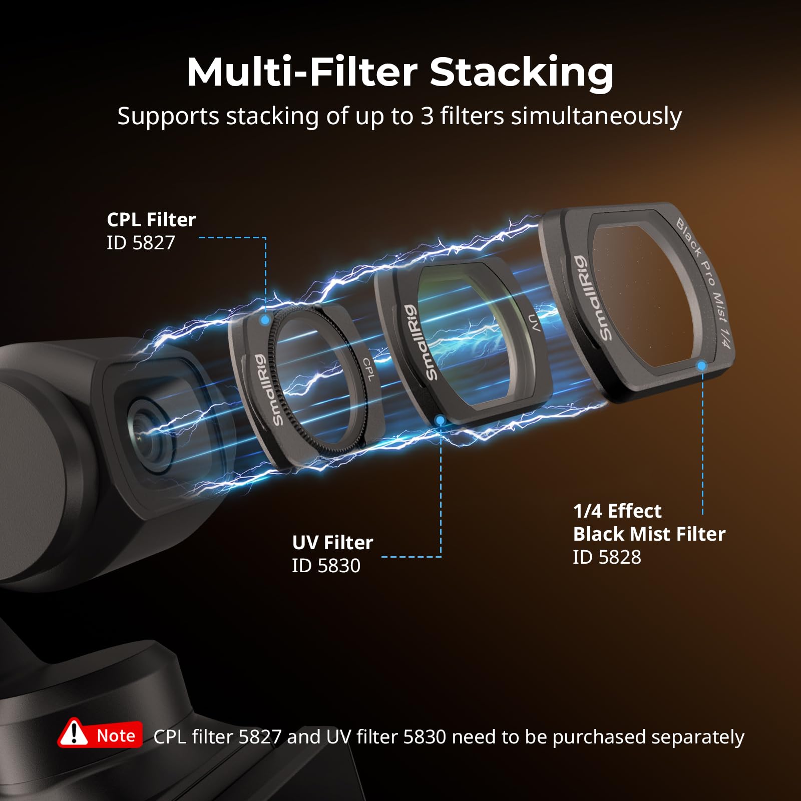 smallrig-magnetischer-black-diffusion-filter-1-4-f-r-dji-osmo-pocket-3-4-5828 image 5