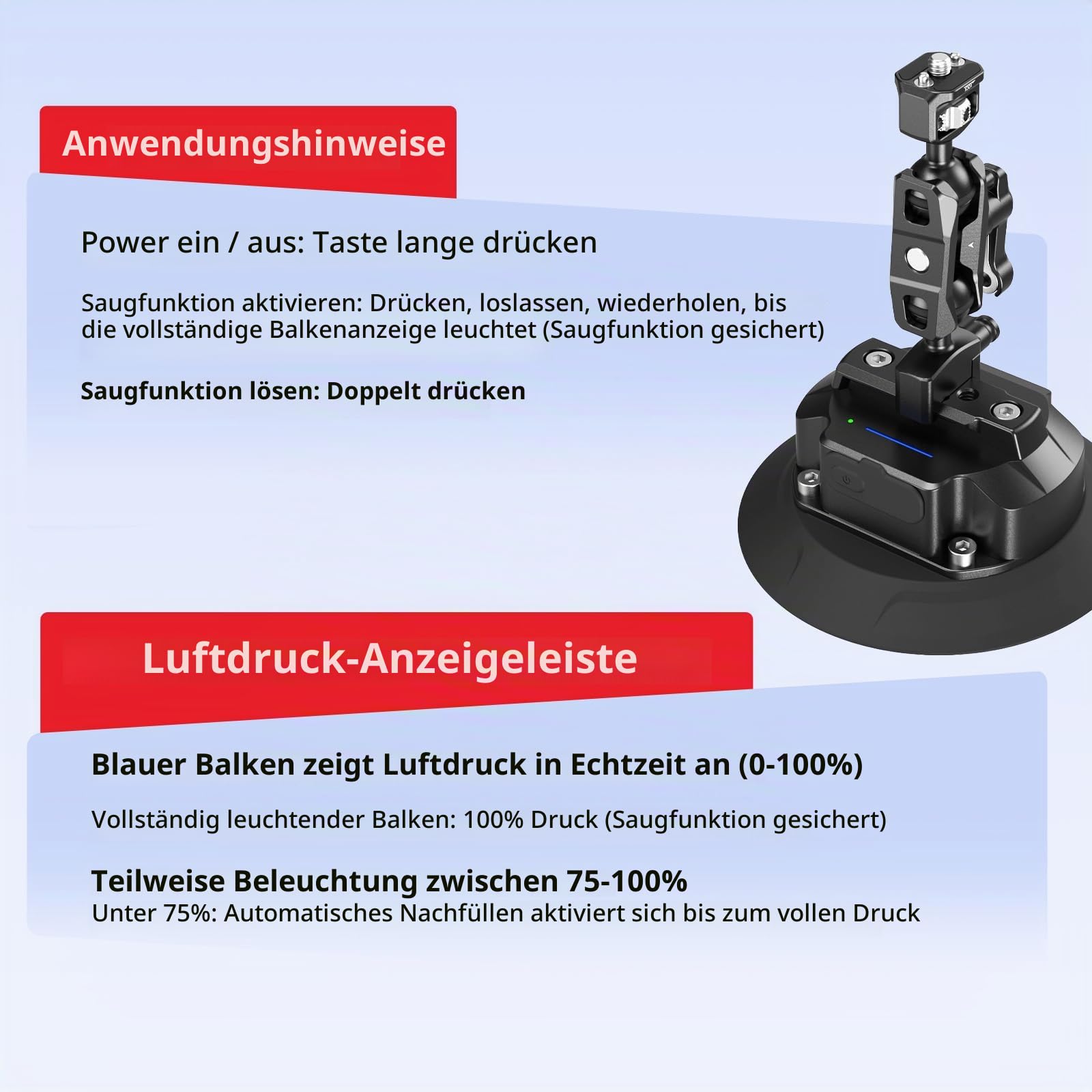 smallrig-5399-elektrische-saugnapfhalterung-5-mit-magic-arm-2000-mah image 3