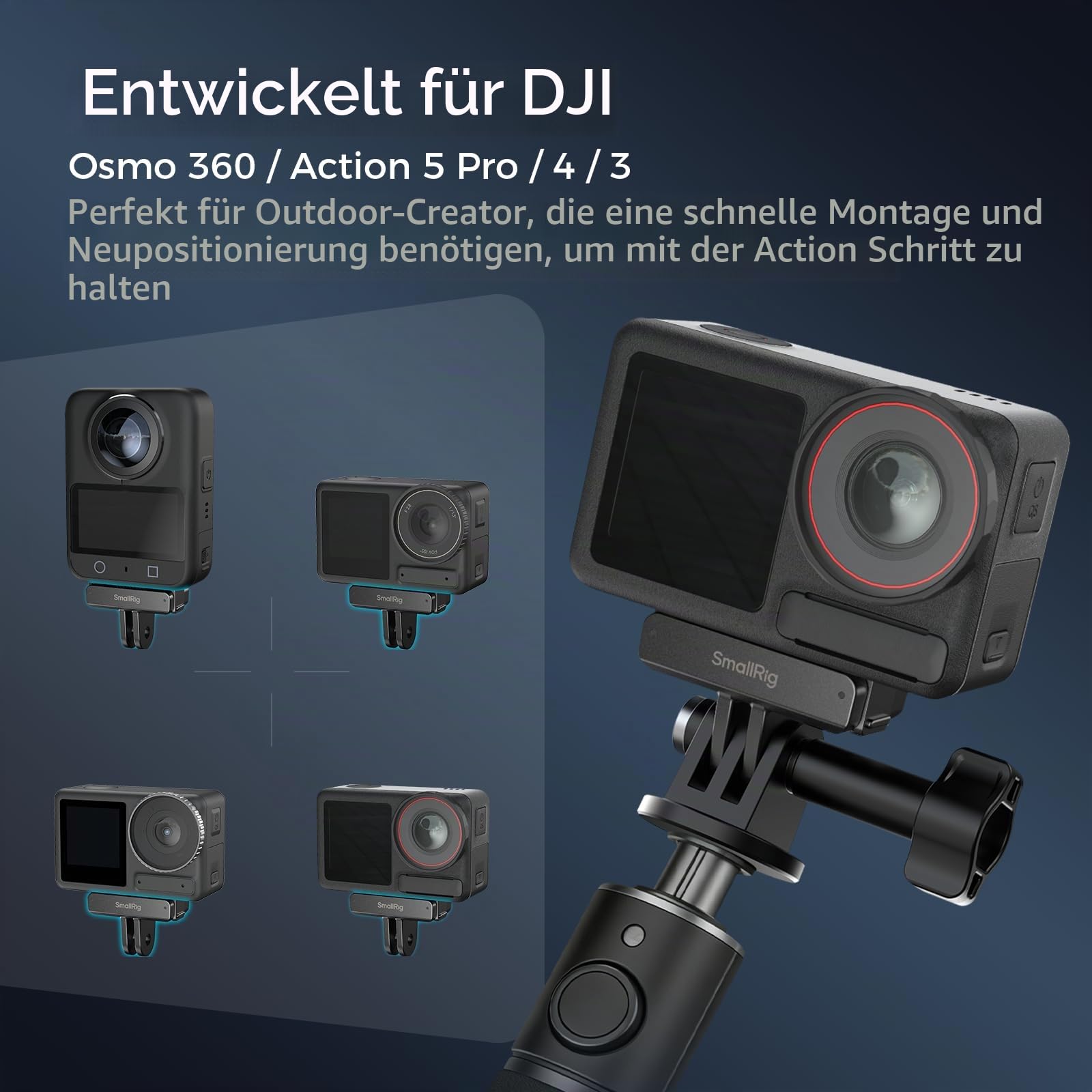 smallrig-schnellwechselhalterung-5813-f-r-dji-osmo-360-action-5-pro-4-3-2-st-ck image 2