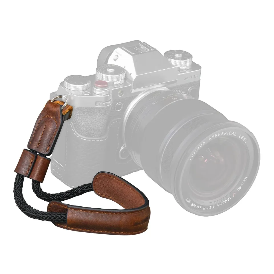 smallrig-kamera-handschlaufe-vintage-leder-f-r-dslr-spiegellos-braun image 1