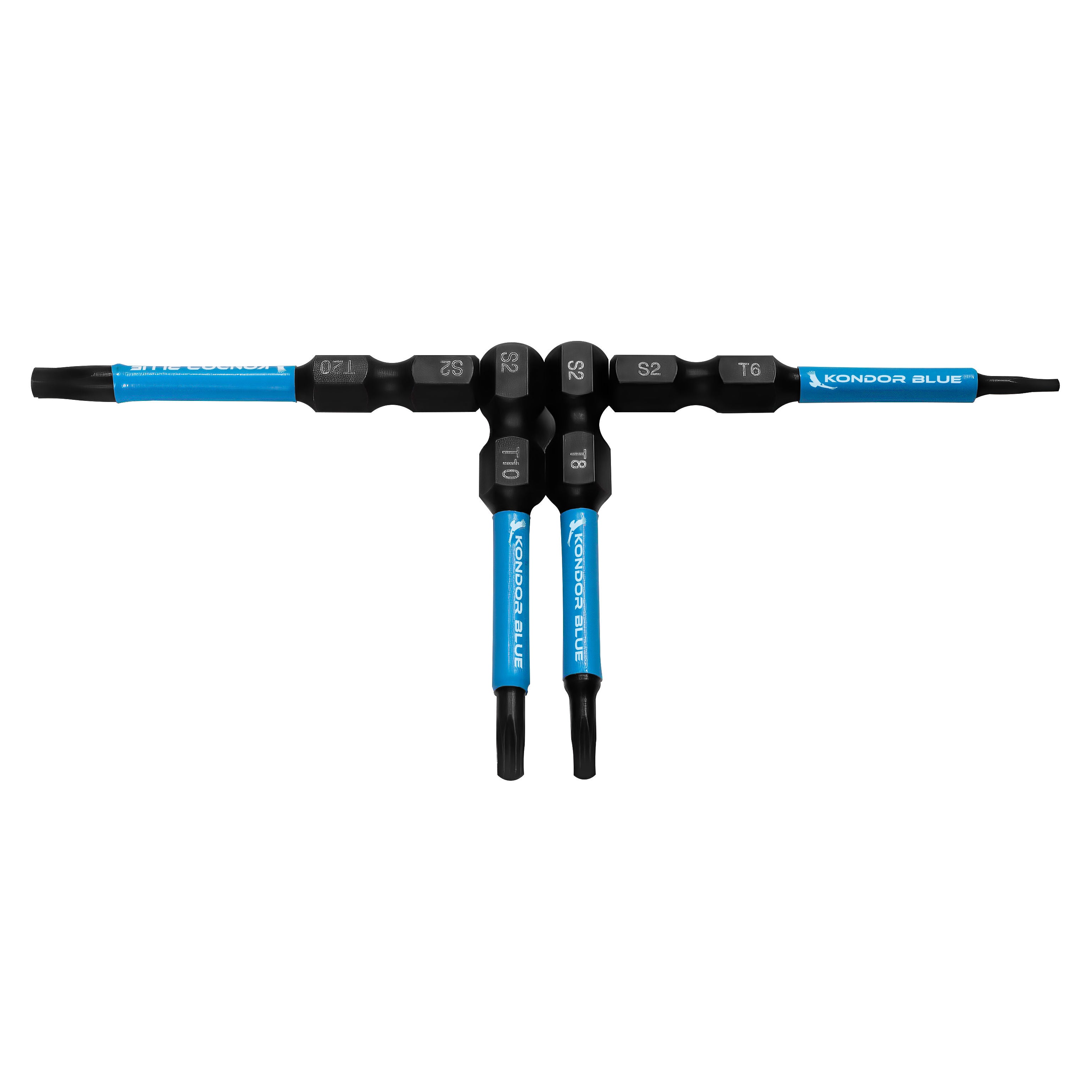 kondor-blue-torx-bit-pack-50mm-4er-set-t6-t8-t10-t20 image 3