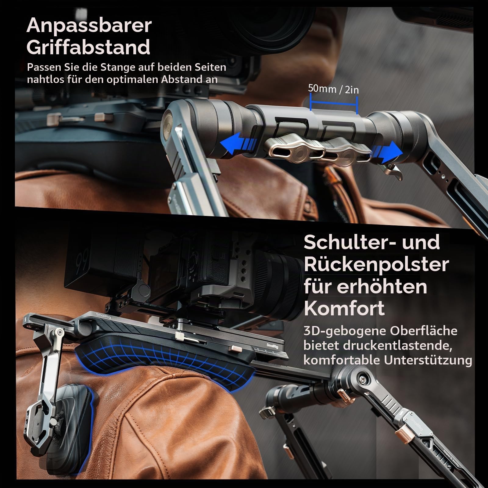 smallrig-hawklock-sr007-pro-4181b-schulter-rig-kit-f-r-spiegellose-kameras-und-c image 7
