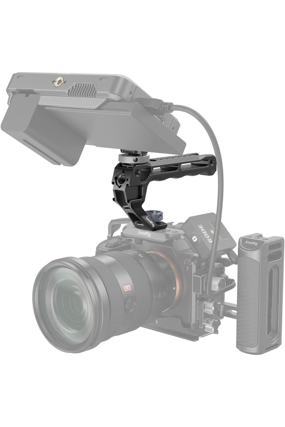smallrig-5322-top-handle-3765-mit-monitorhalterung-2905b-cold-shoe-kit image 4