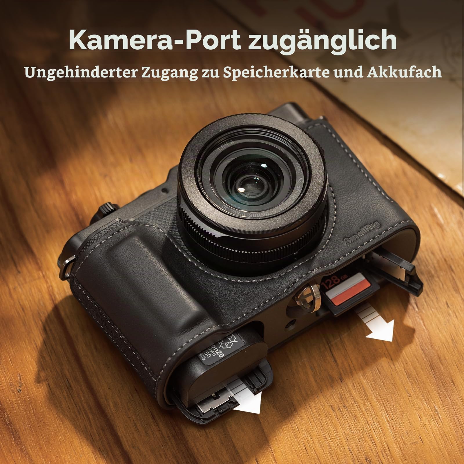 smallrig-6274-leder-halbtasche-f-r-panasonic-lumix-l10-mit-schultergurt-schwarz image 4