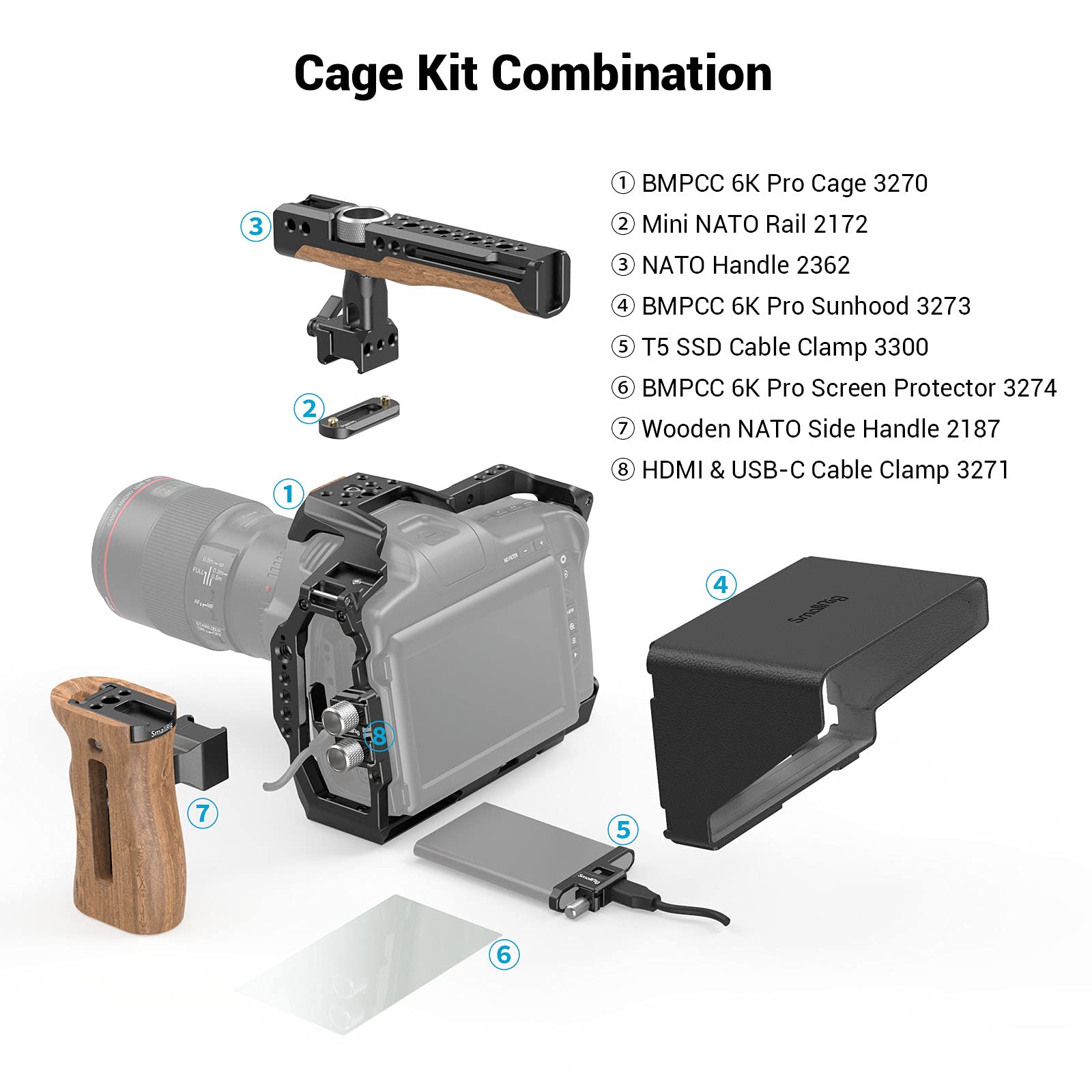 smallrig-zubeh-r-kit-3299-f-r-bmpcc-6k-pro-6k-g2-cage-k-fig-kit image 2