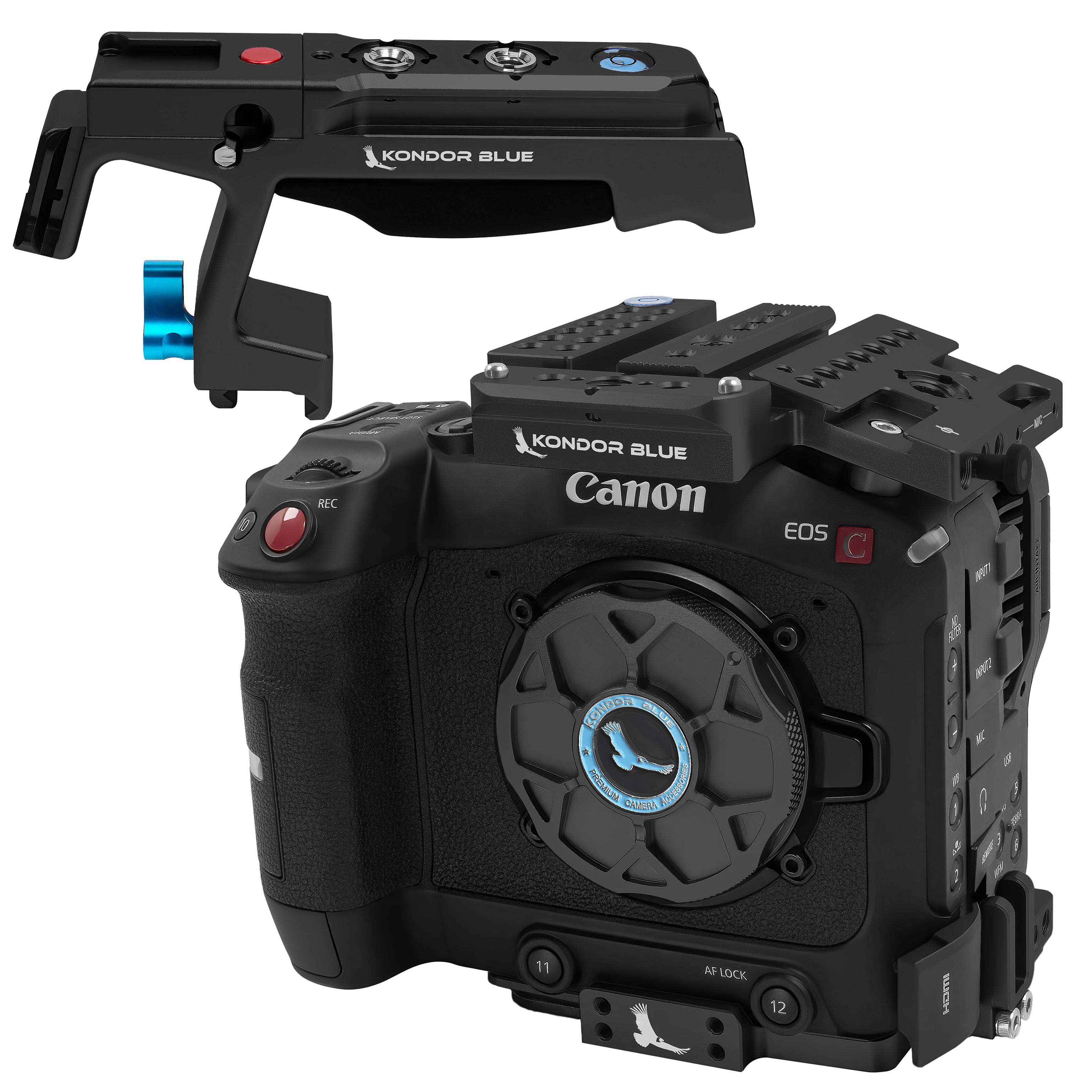kondor-blue-canon-c70-cage-modularer-kamera-k-fig-mit-top-side-und-bottom-plate image 2