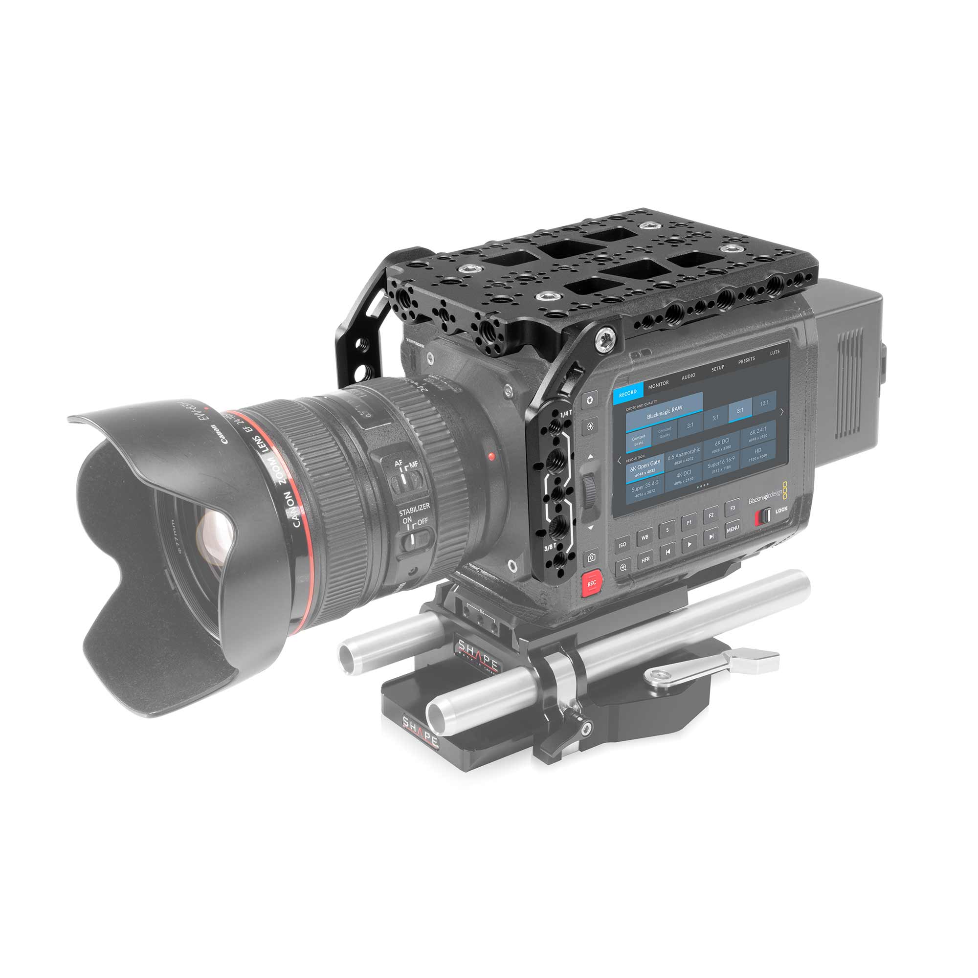 shape-kamera-cage-f-r-blackmagic-pyxis-6k-mit-top-plate-und-2-nato-side-arms image 3