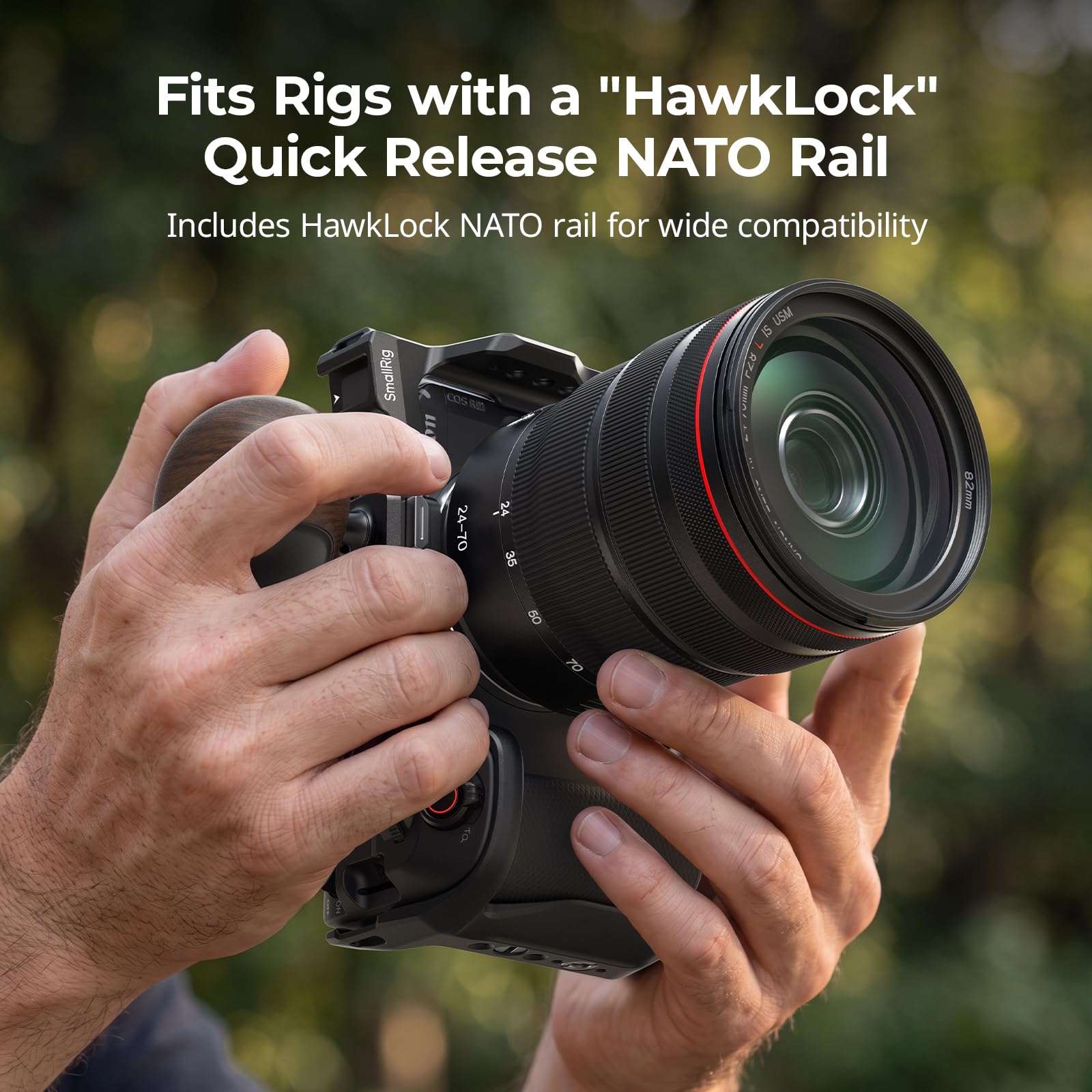 smallrig-h21-hawklock-mini-nato-side-handle-schnellverschluss-seitengriff-holz image 3