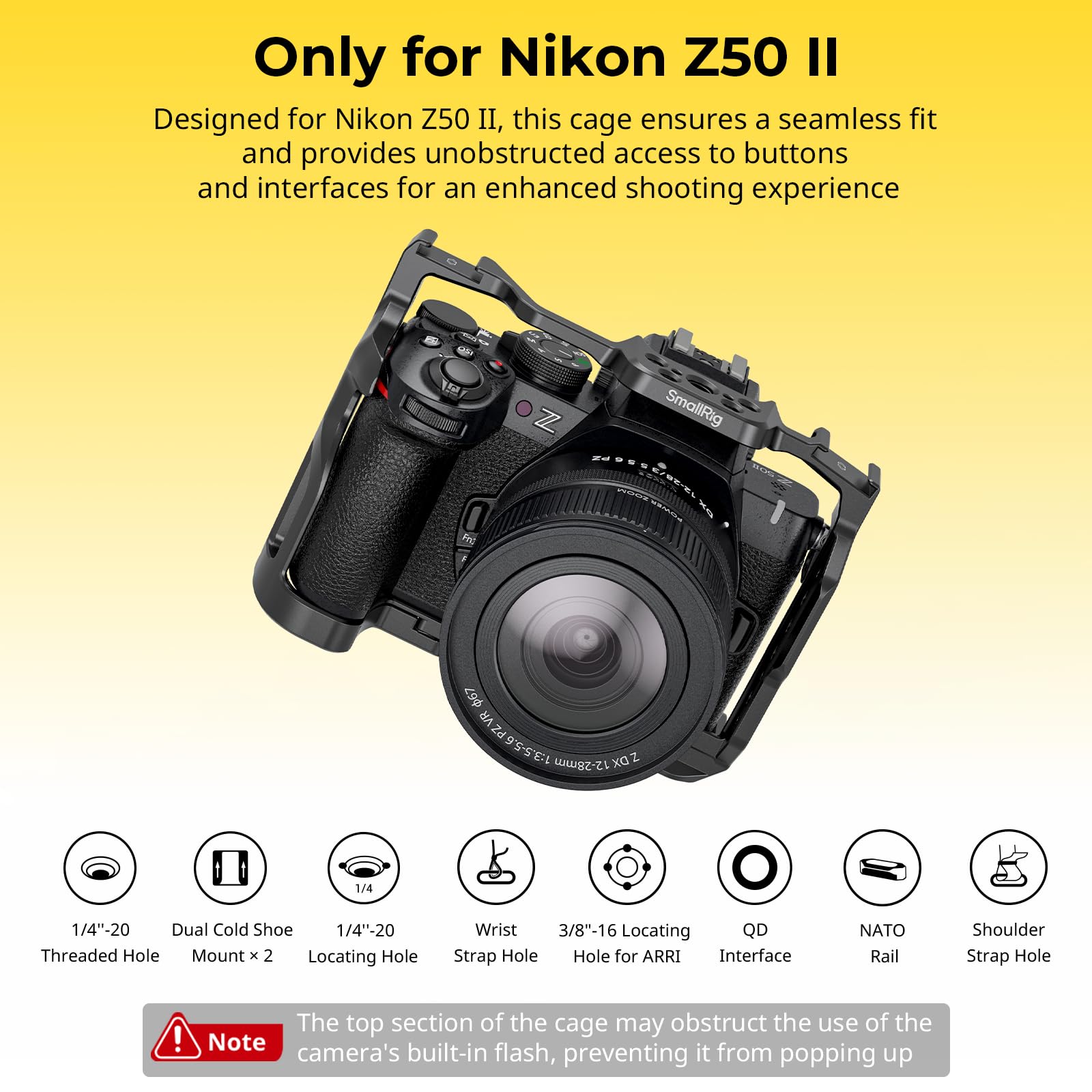 smallrig-4980b-kamerak-fig-f-r-nikon-z50-ii-aus-aluminium image 2