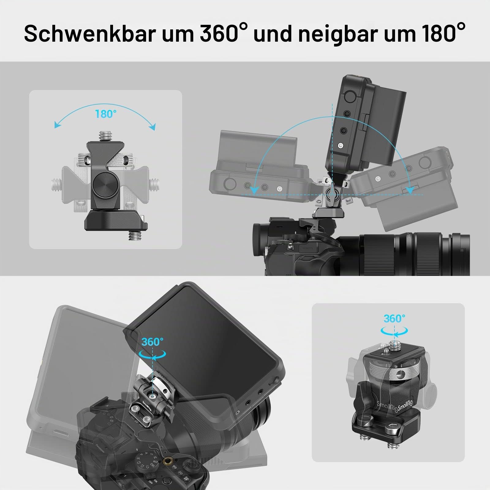 smallrig-2904b-kamera-monitor-halterung-f-r-5-und-7-monitore-360-schwenk-180-nei image 3