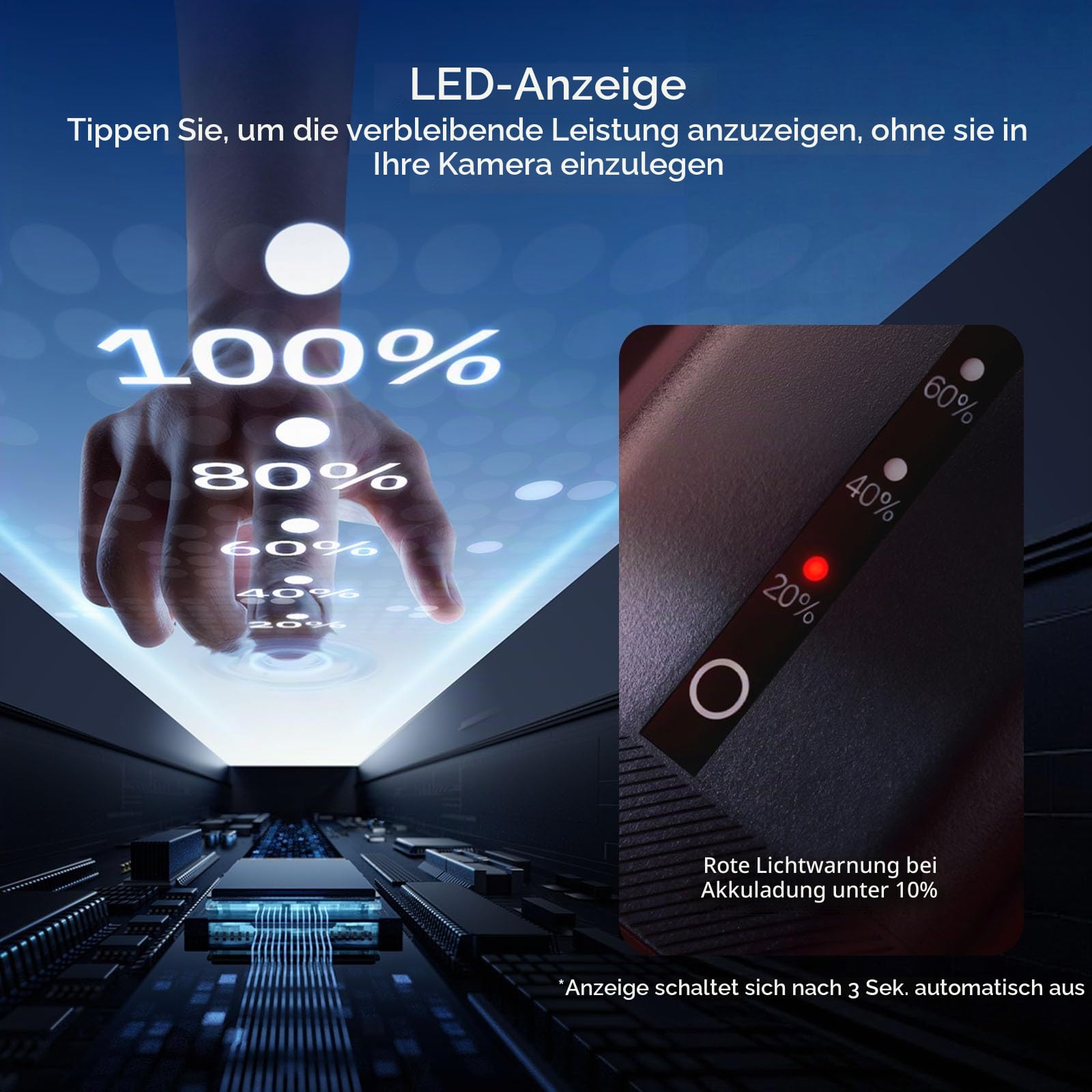 smallrig-5298-lp-e6p-kamera-akku-2520mah-usb-c-mit-led-f-r-canon-r6-r5-5d image 2
