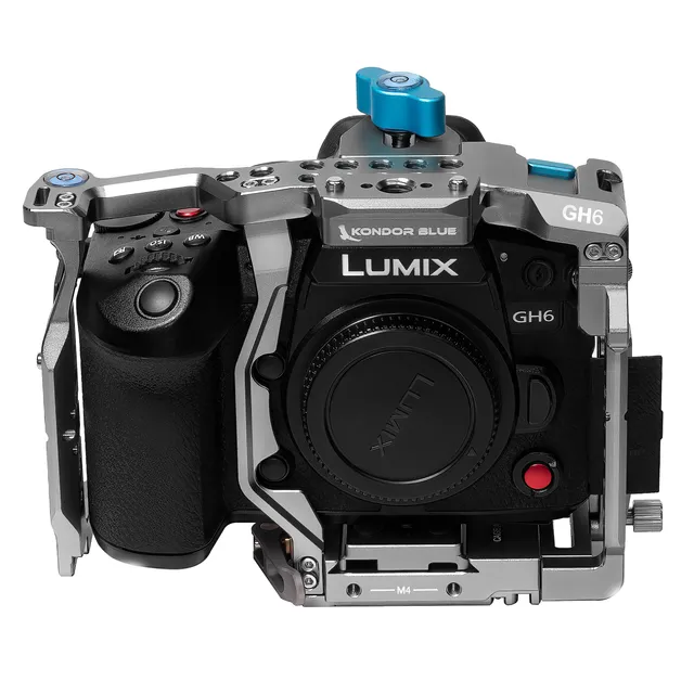kondor-blue-cage-f-r-panasonic-lumix-gh7-gh6-mit-nato-rail image 1