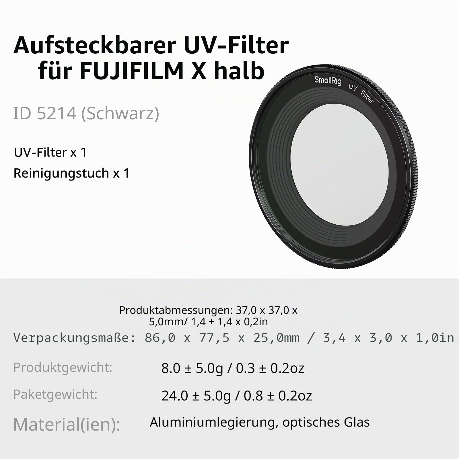 smallrig-5214-magnetischer-uv-filter-f-r-fujifilm-x-half-schwarz image 8
