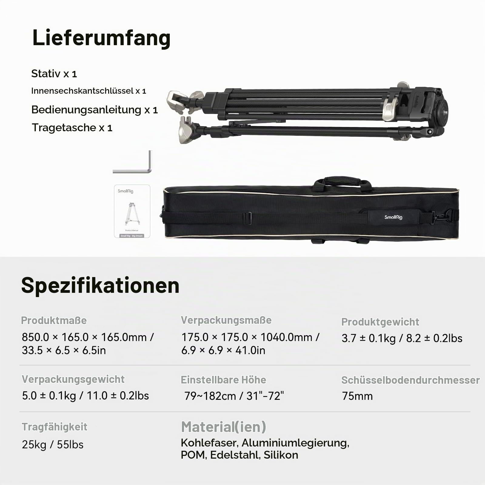 smallrig-4167b-heavy-duty-carbon-stativ-72-zoll-25-kg image 7