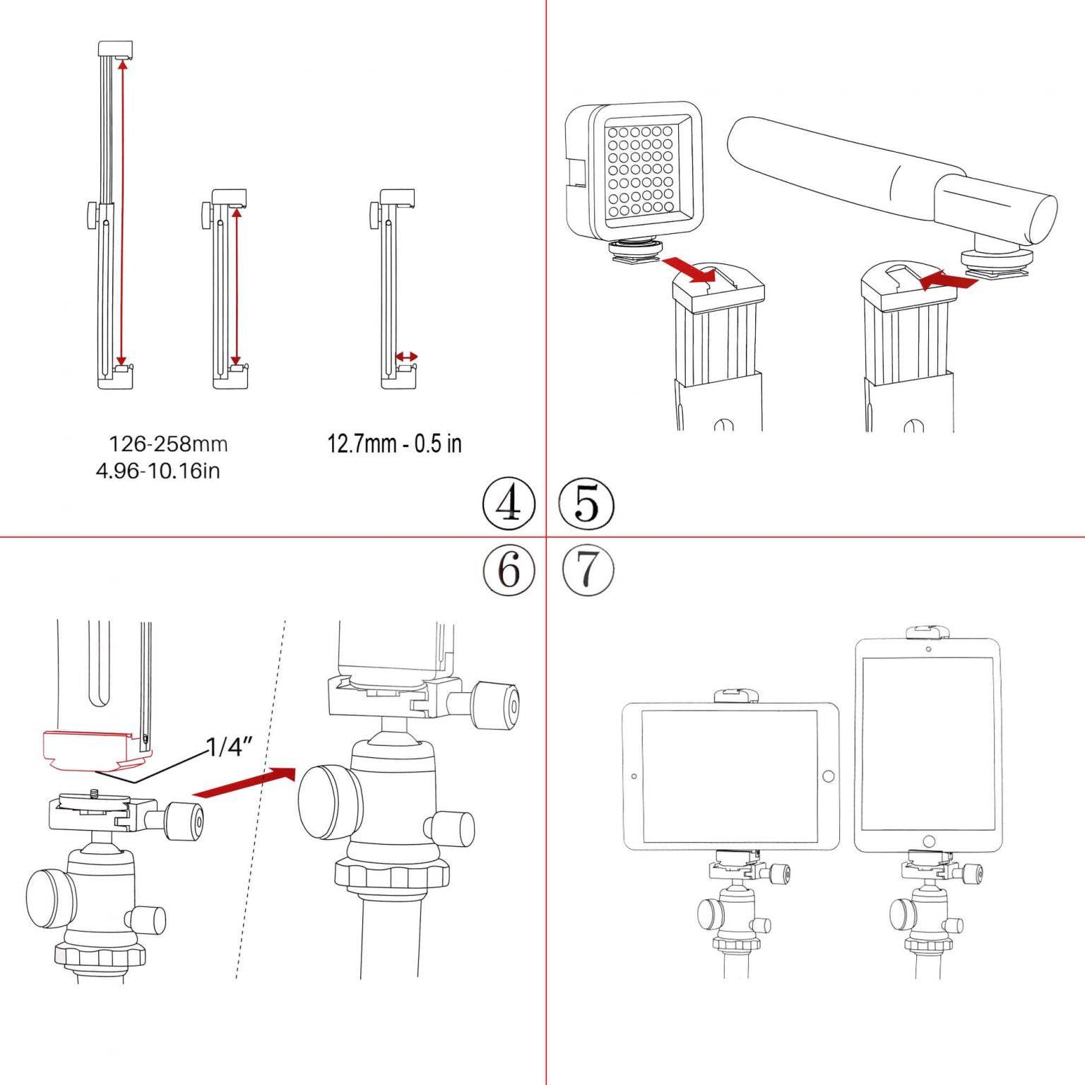 shape-tablet-aluminium-clamp-mount-stativhalterung image 7