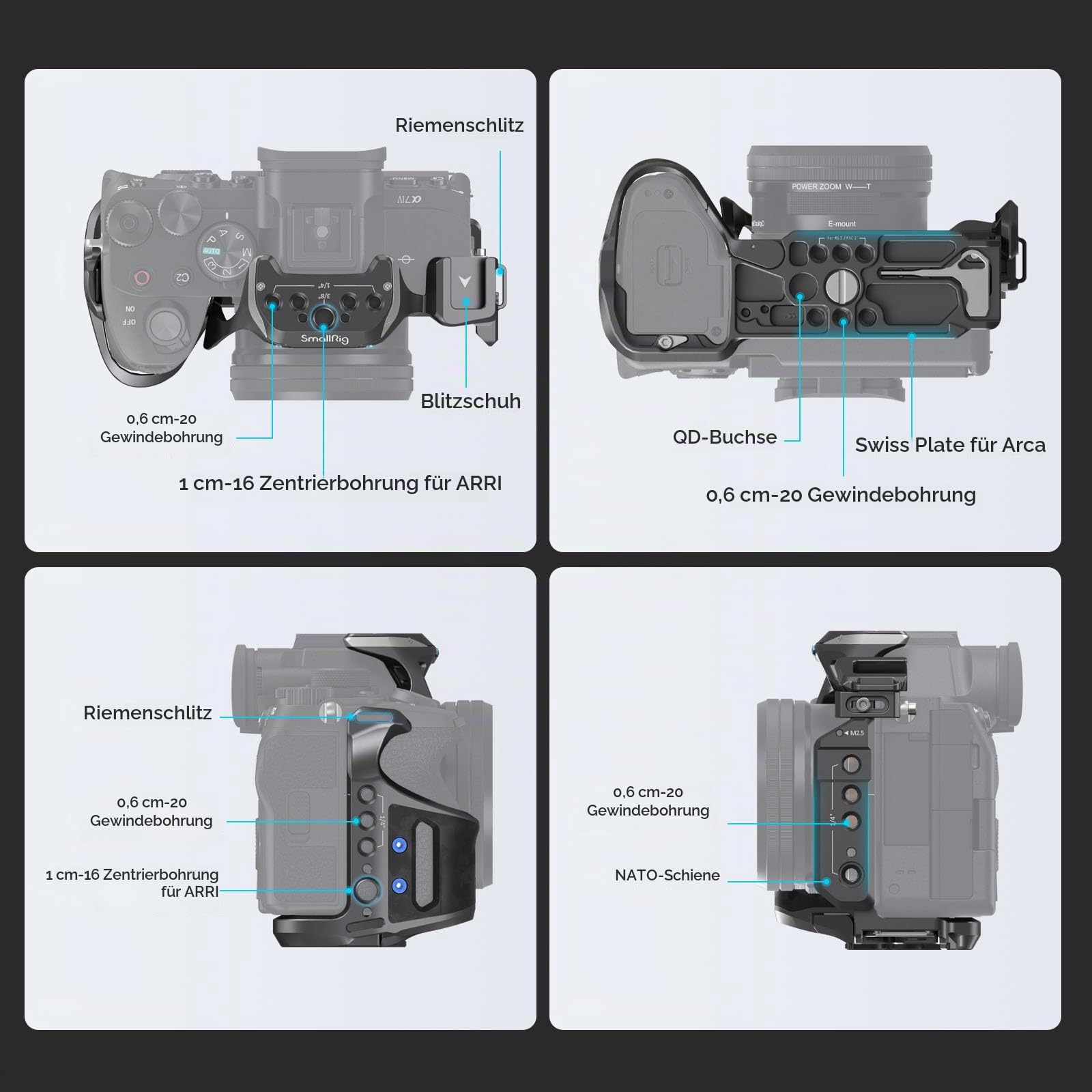 smallrig-4308-cage-kit-mit-kabelklemme-f-r-sony-alpha-7r-v-7-iv-7s-iii-kamera-ca image 6