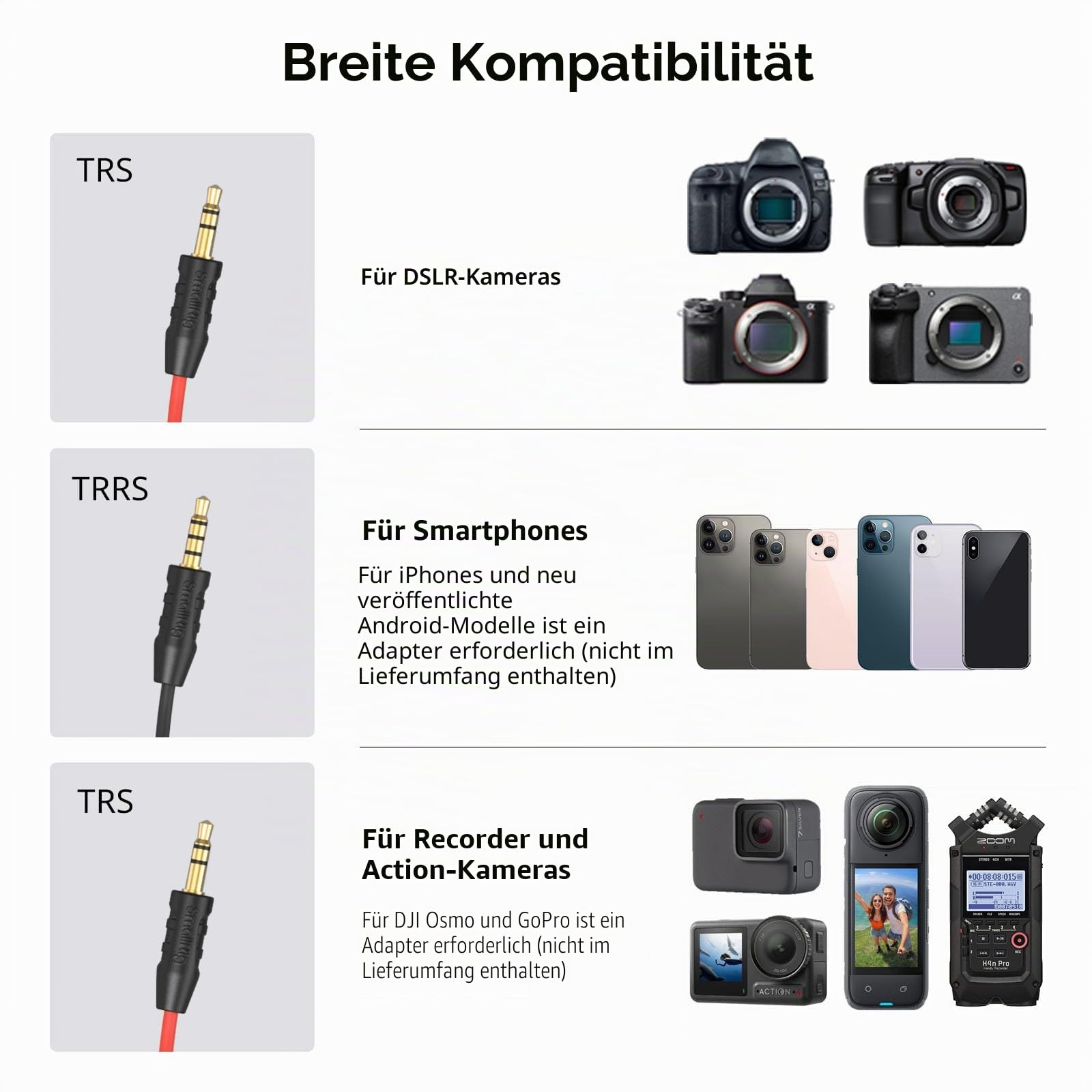 smallrig-forevala-s20-3468-dual-input-videomikrofon-richtmikrofon-3-5-mm-trs-trr image 6