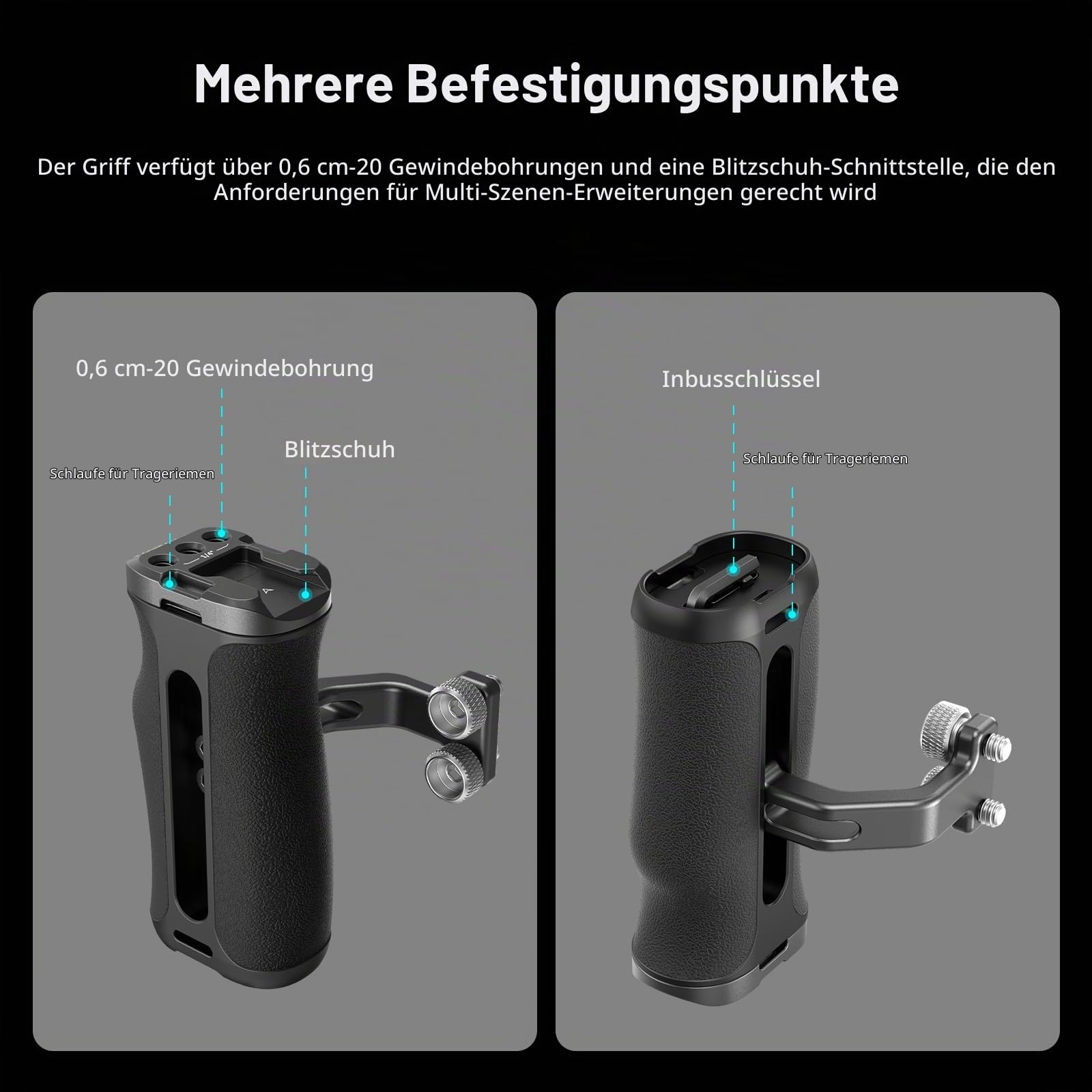 smallrig-mini-side-handle-4756-mit-1-4-zoll-schrauben-verstellbarer-kameragriff image 5