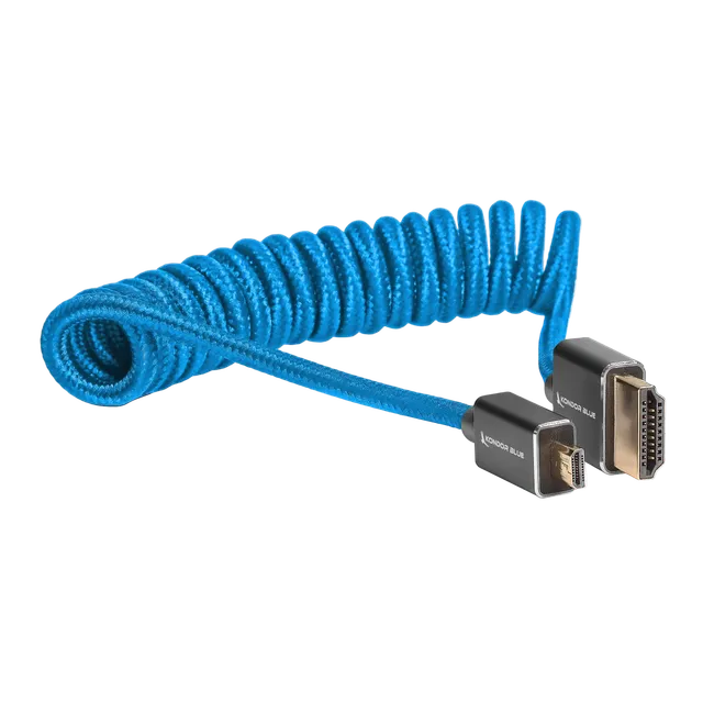 kondor-blue-micro-hdmi-auf-hdmi-kabel-12-24-coiled-nylon-braid image 1