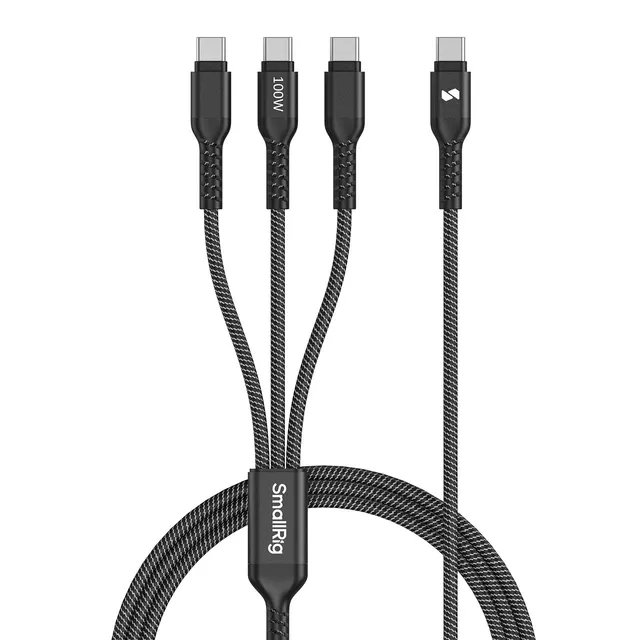 smallrig-5079-3-in-1-usb-c-ladekabel-100w-4-fu-mit-3x-typ-c image 1