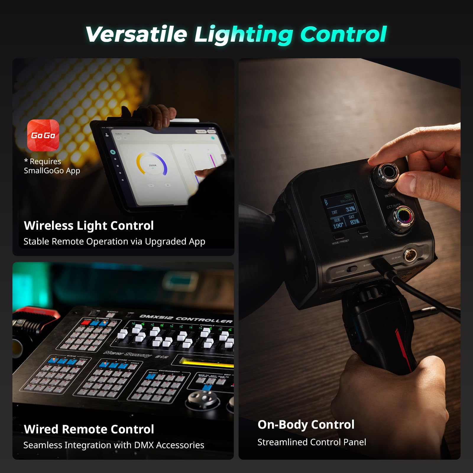 smallrig-rc-100c-rgbww-led-videoleuchte-100w-pro-tintenblau-5380 image 6