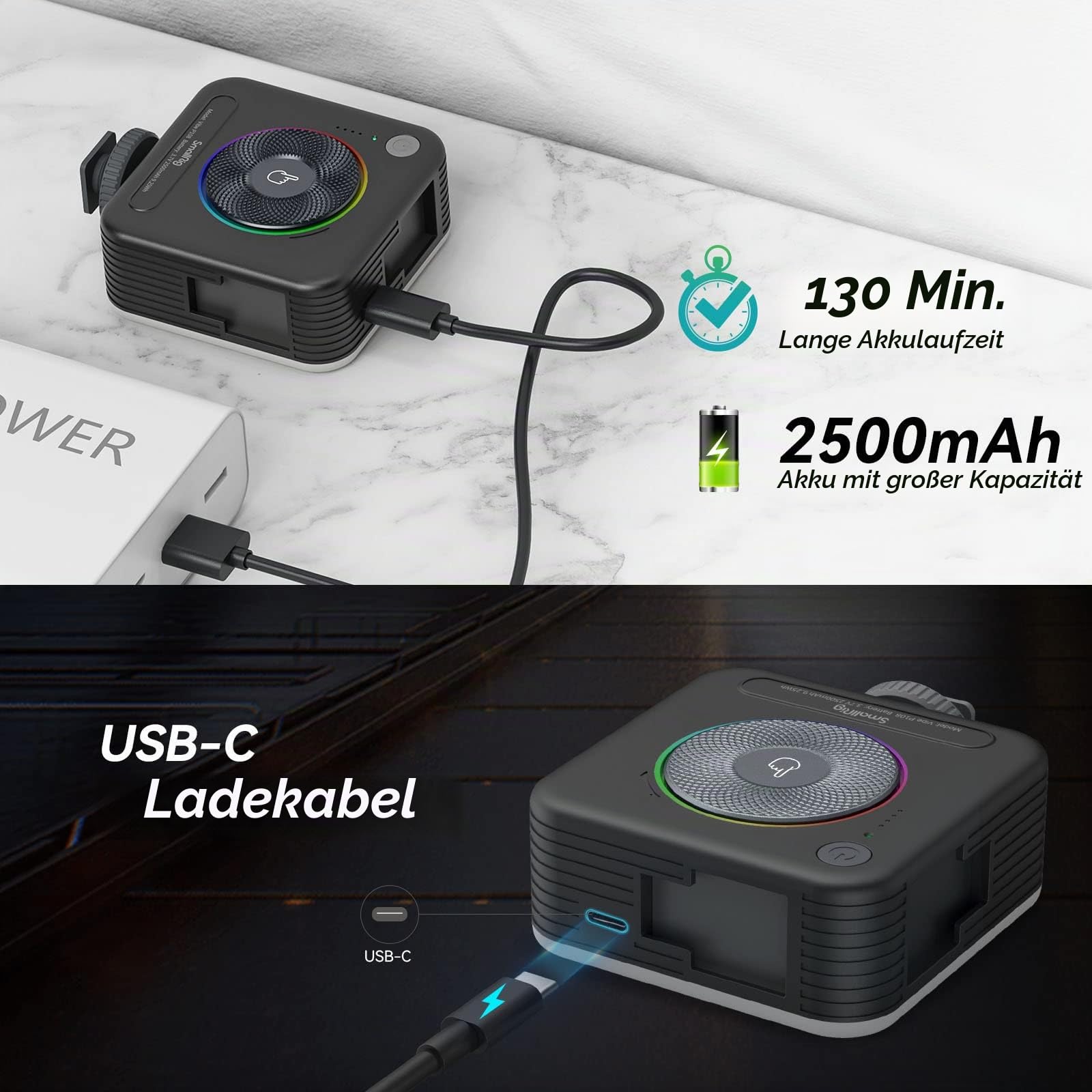 smallrig-vibe-p108-rgb-videoleuchte-2700k-6500k-mit-2500mah-akku image 4