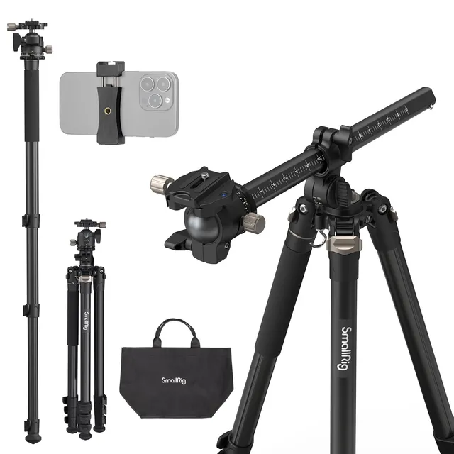 smallrig-ct200-4288-kamerastativ-mit-360-mittels-ule-einbeinstativ-und-smartphon image 1