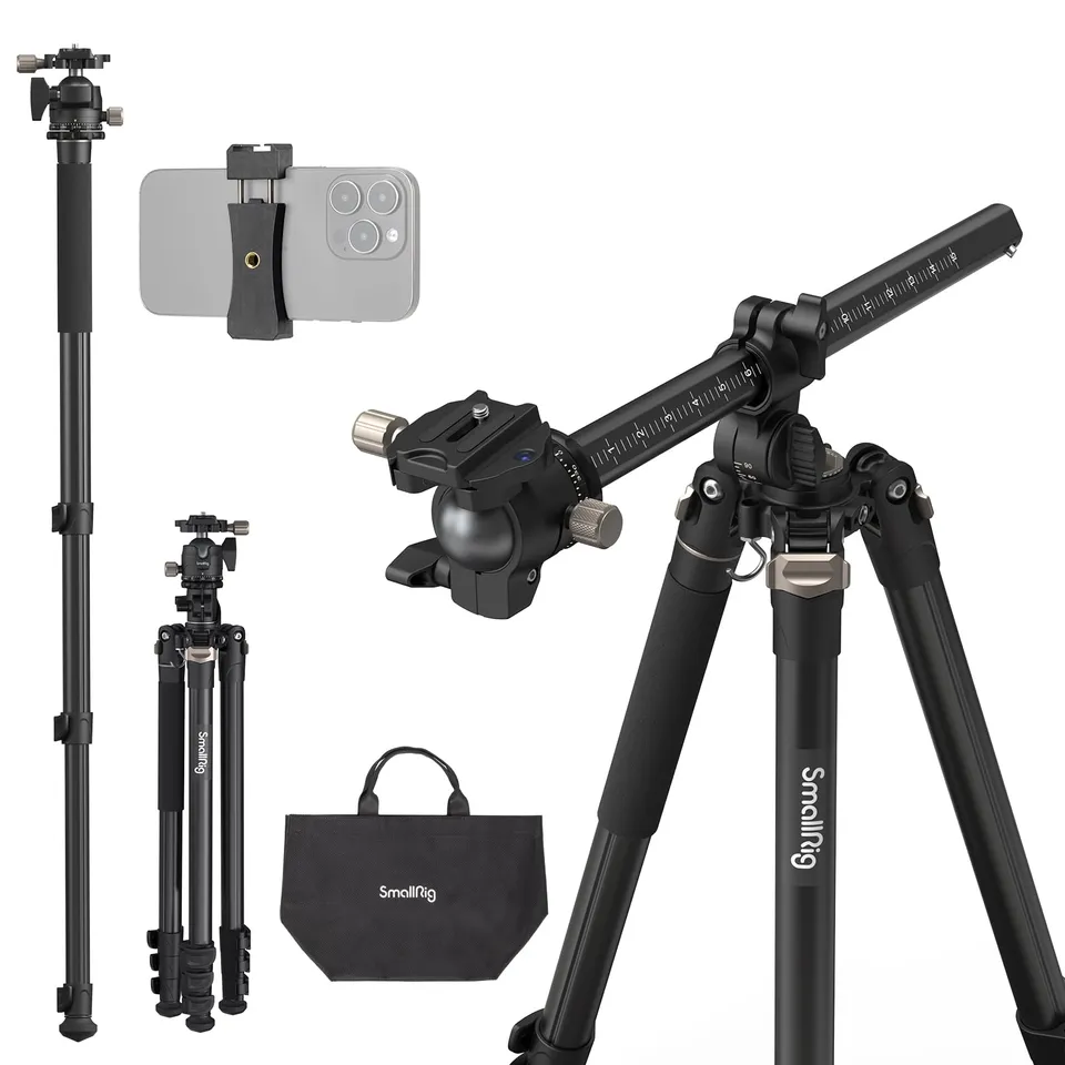 smallrig-ct200-4288-kamerastativ-mit-360-mittels-ule-einbeinstativ-und-smartphon image 1