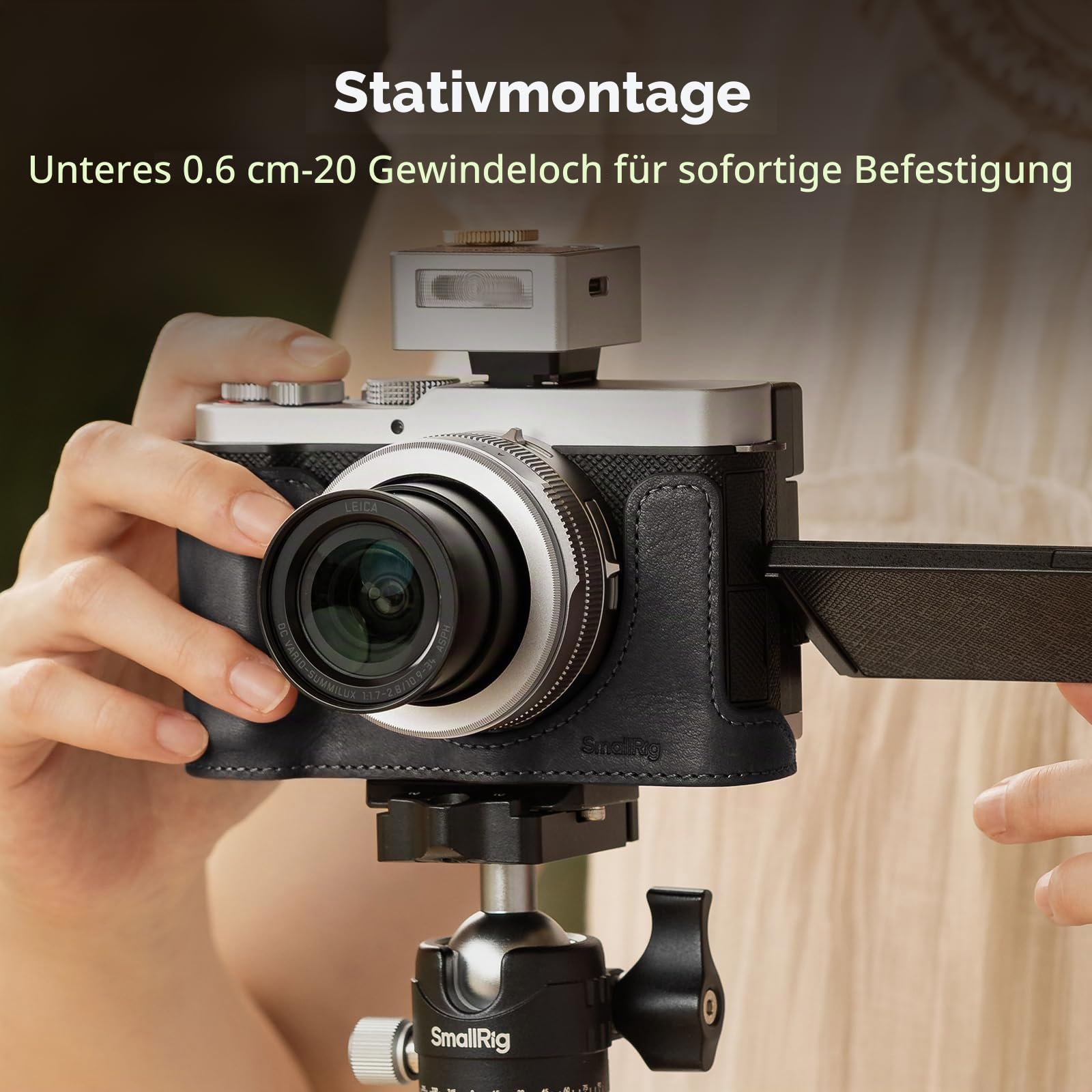 smallrig-6274-leder-halbtasche-f-r-panasonic-lumix-l10-mit-schultergurt-schwarz image 5
